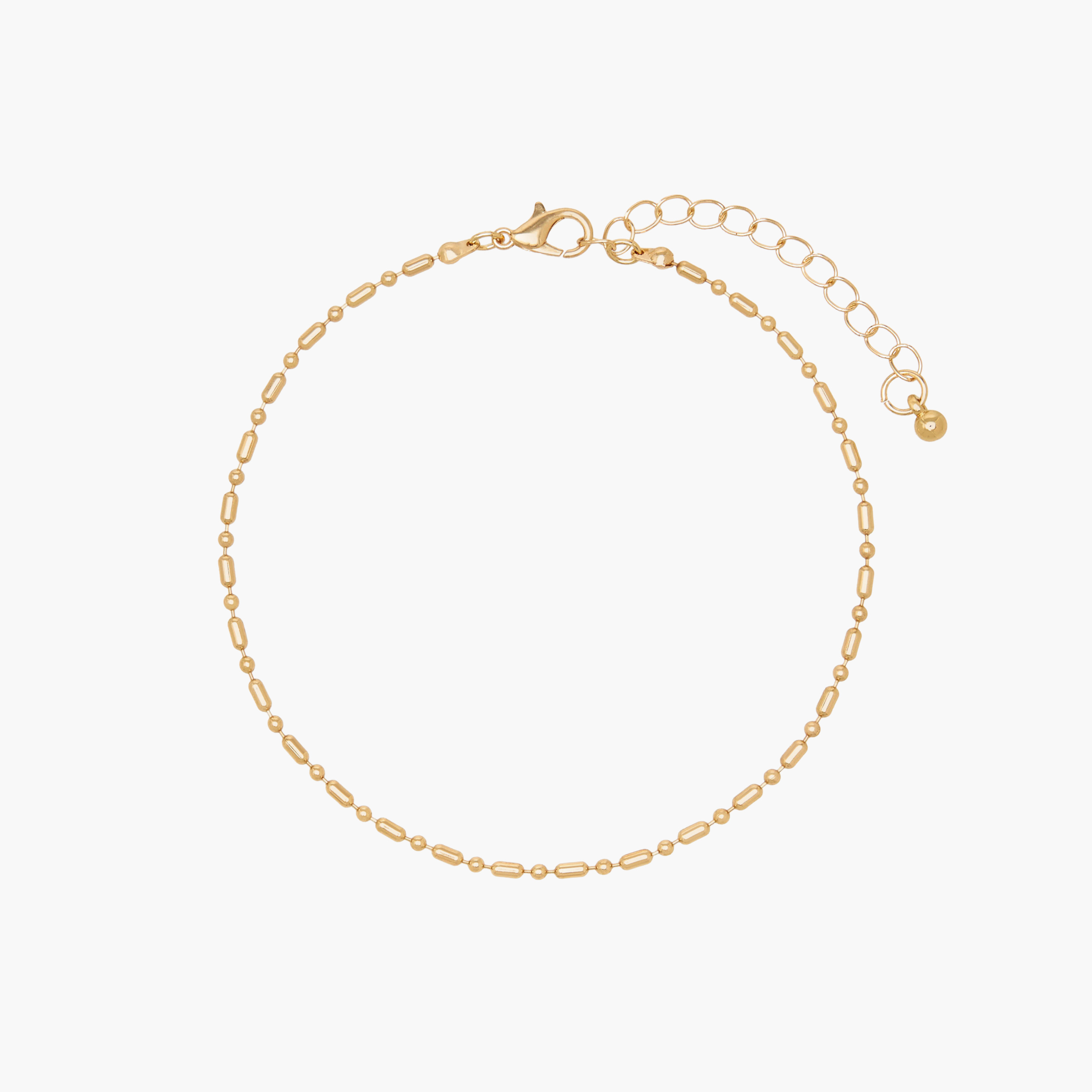 طقم من 3 - خلخال مزين بلون ذهبي-women-watchesandjewellery-jewellery-anklets-image-4