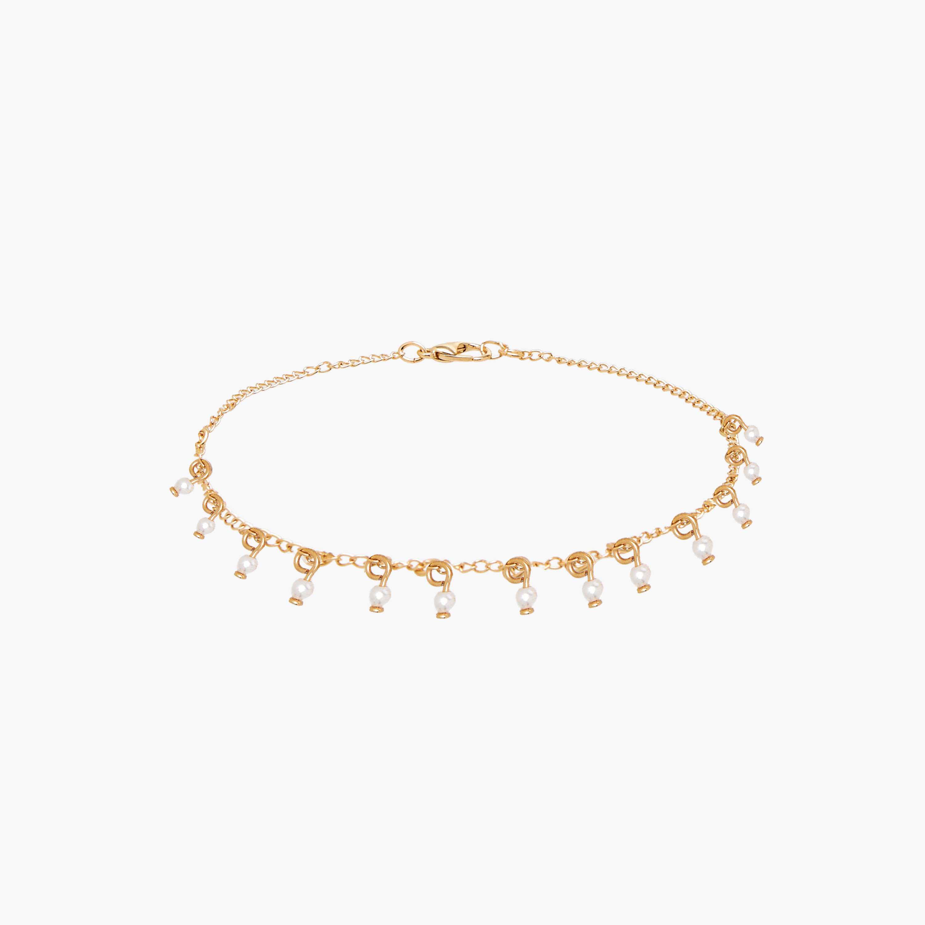 طقم من 3 - خلخال مزين بلون ذهبي-women-watchesandjewellery-jewellery-anklets-image-8