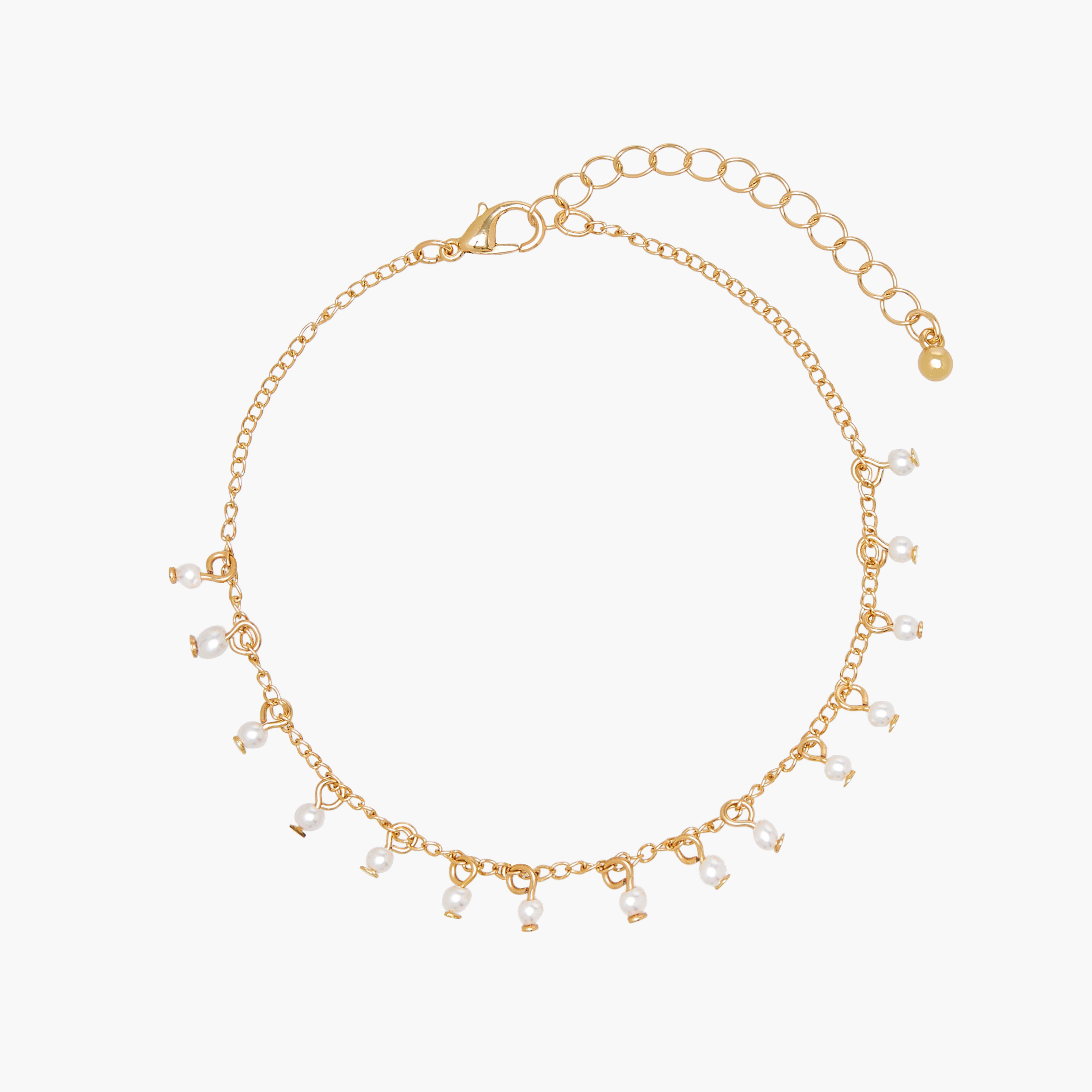 طقم من 3 - خلخال مزين بلون ذهبي-women-watchesandjewellery-jewellery-anklets-image-6
