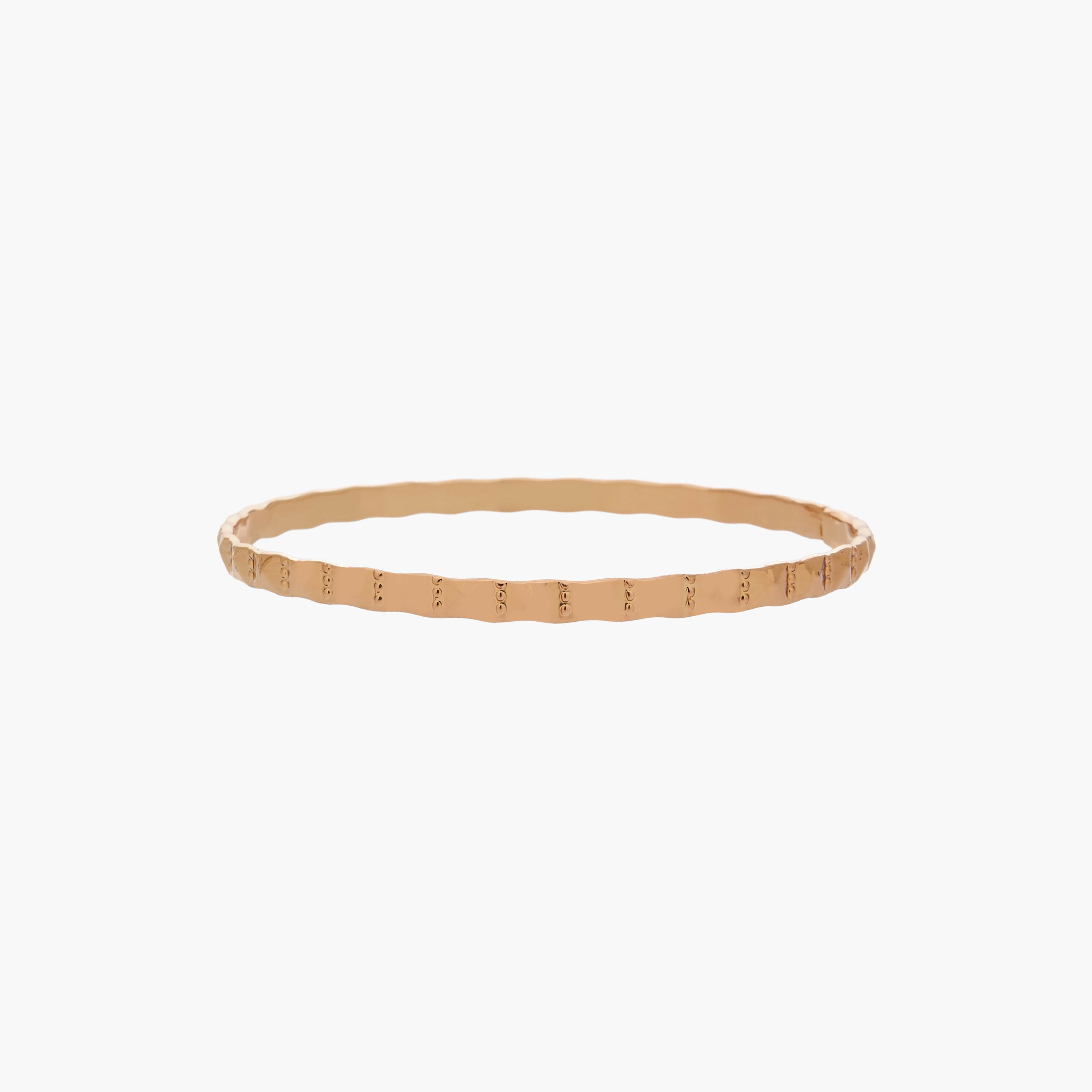 أساور ذهبية بارزة الملمس - طقم من 3 قطع-women-watchesandjewellery-jewellery-banglesandbracelets-image-4