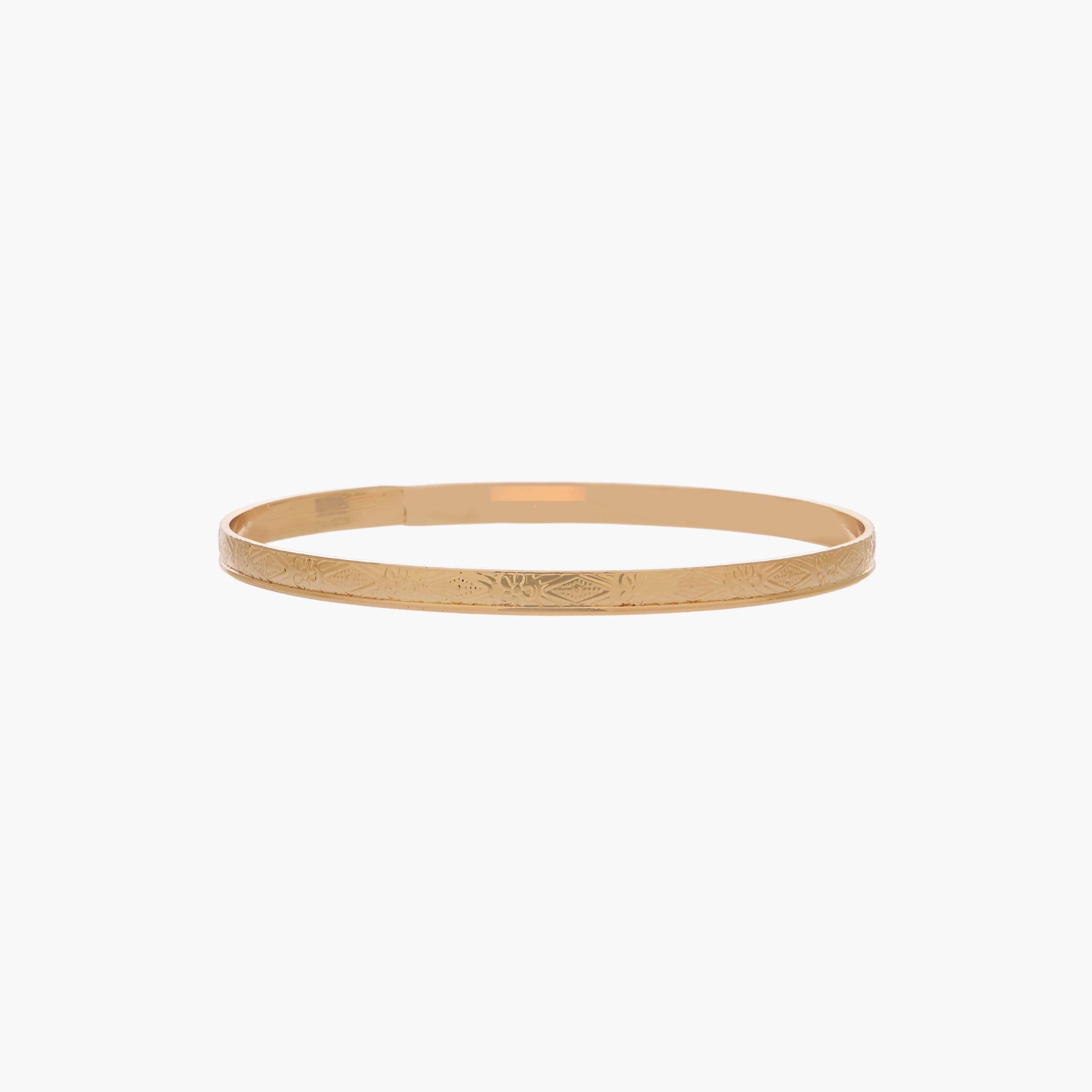 أساور ذهبية بارزة الملمس - طقم من 3 قطع-women-watchesandjewellery-jewellery-banglesandbracelets-image-5