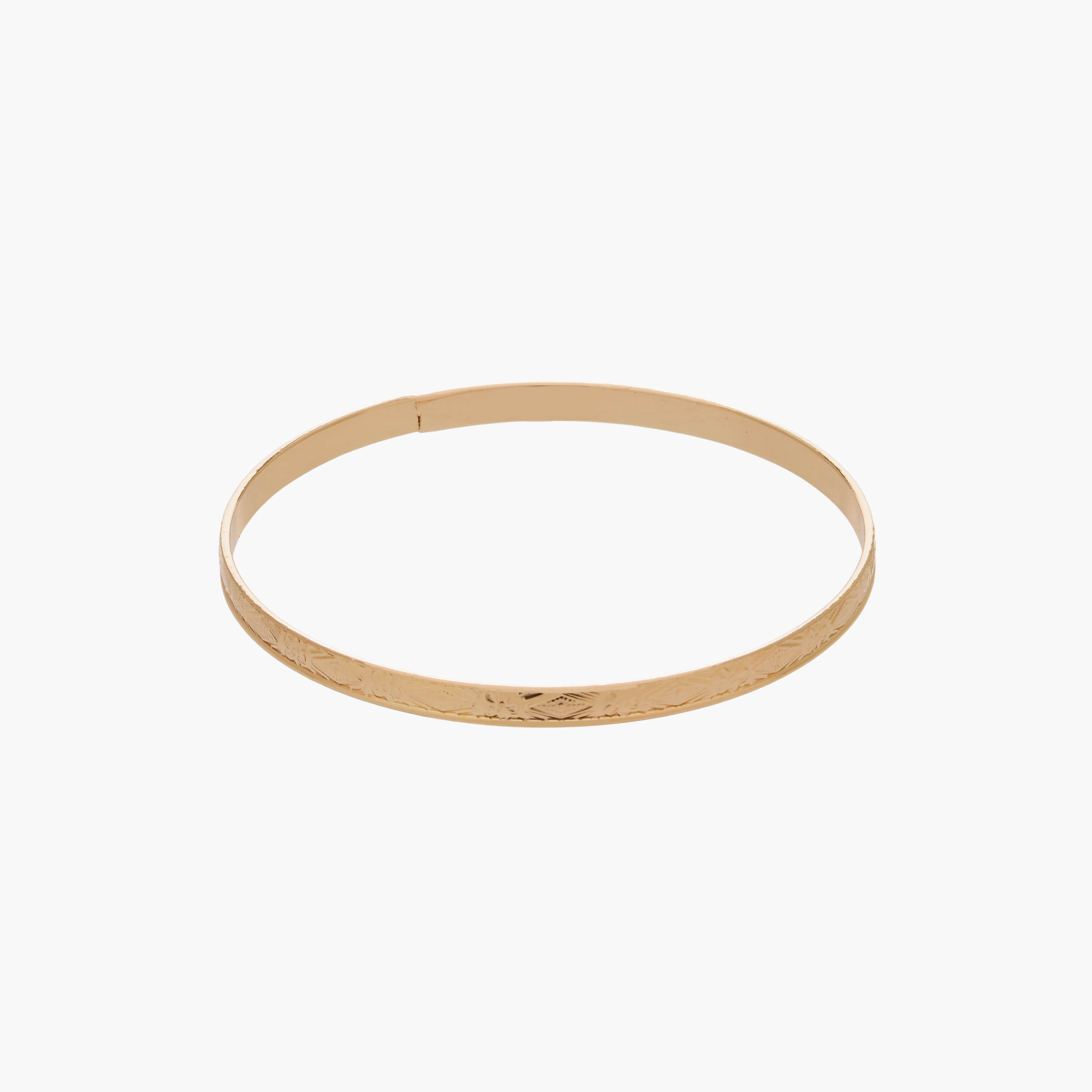 أساور ذهبية بارزة الملمس - طقم من 3 قطع-women-watchesandjewellery-jewellery-banglesandbracelets-image-8