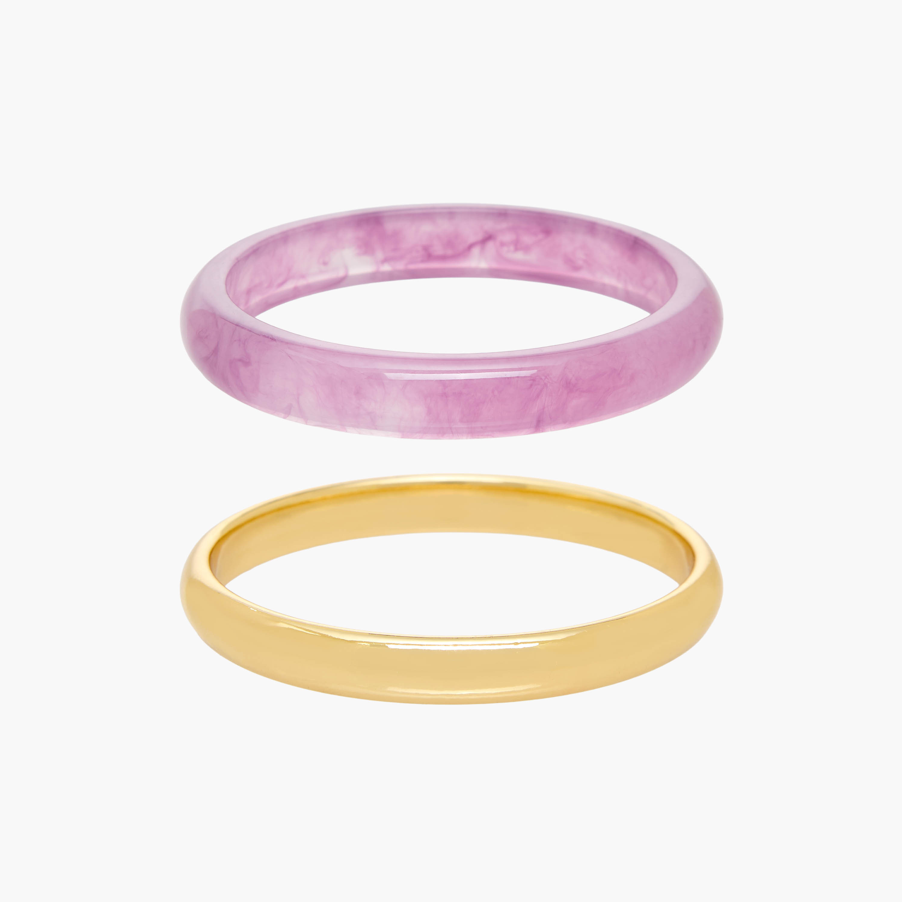 طقم أساور بتصاميم متنوعة  من قطعتين-women-watchesandjewellery-jewellery-banglesandbracelets-image-1