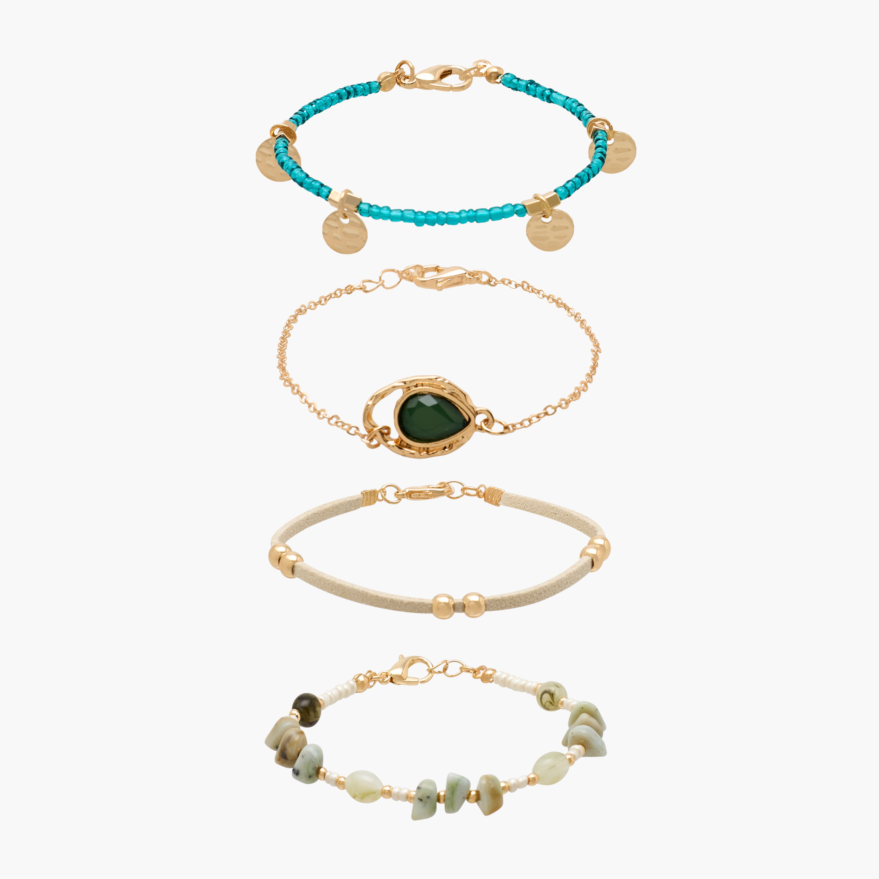 Pack of 4 Embellished Assorted Bracelet-women-watchesandjewellery-jewellery-banglesandbracelets-image-1