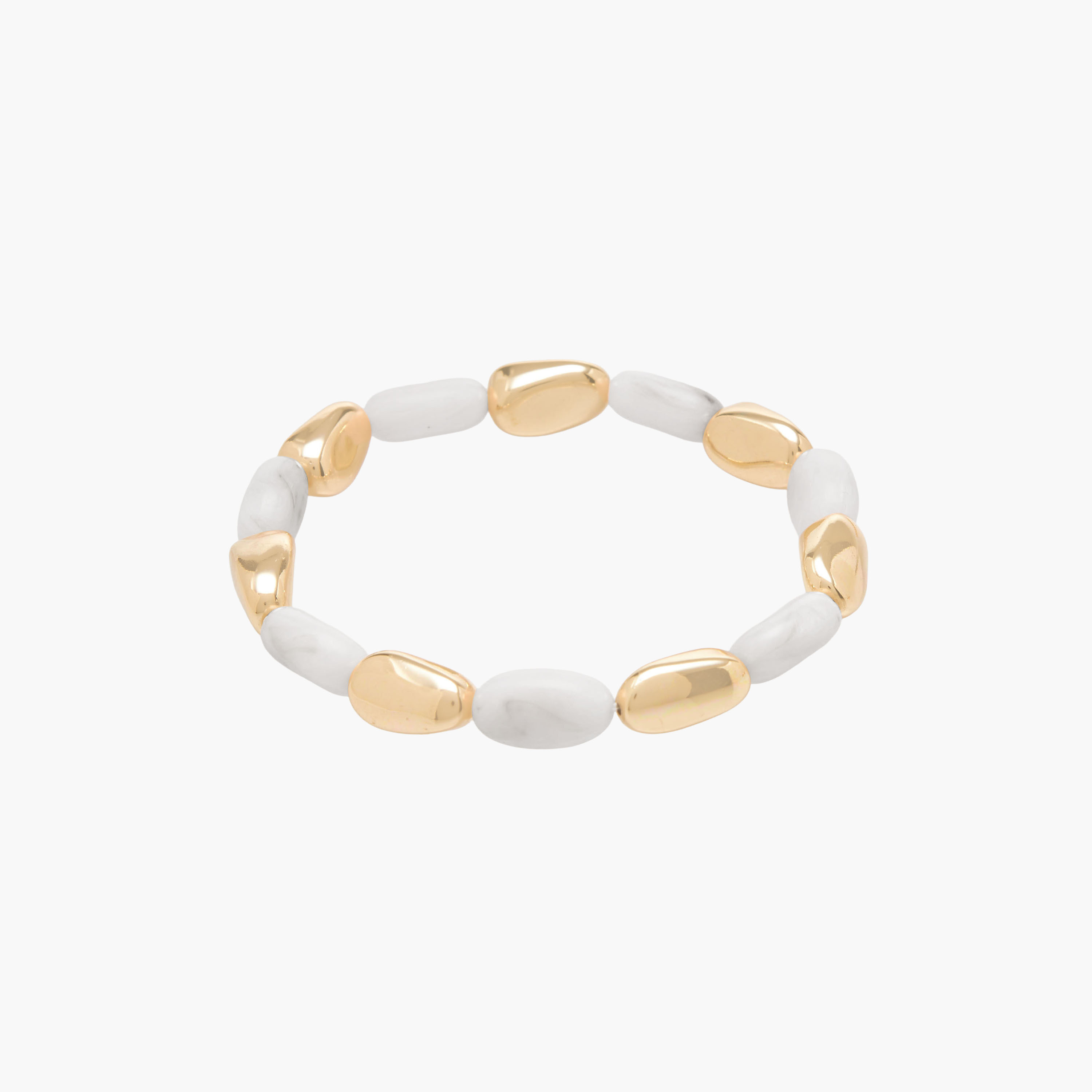 طقم من 3 - سوار خرز مطاطي بلون ذهبي-women-watchesandjewellery-jewellery-banglesandbracelets-image-3
