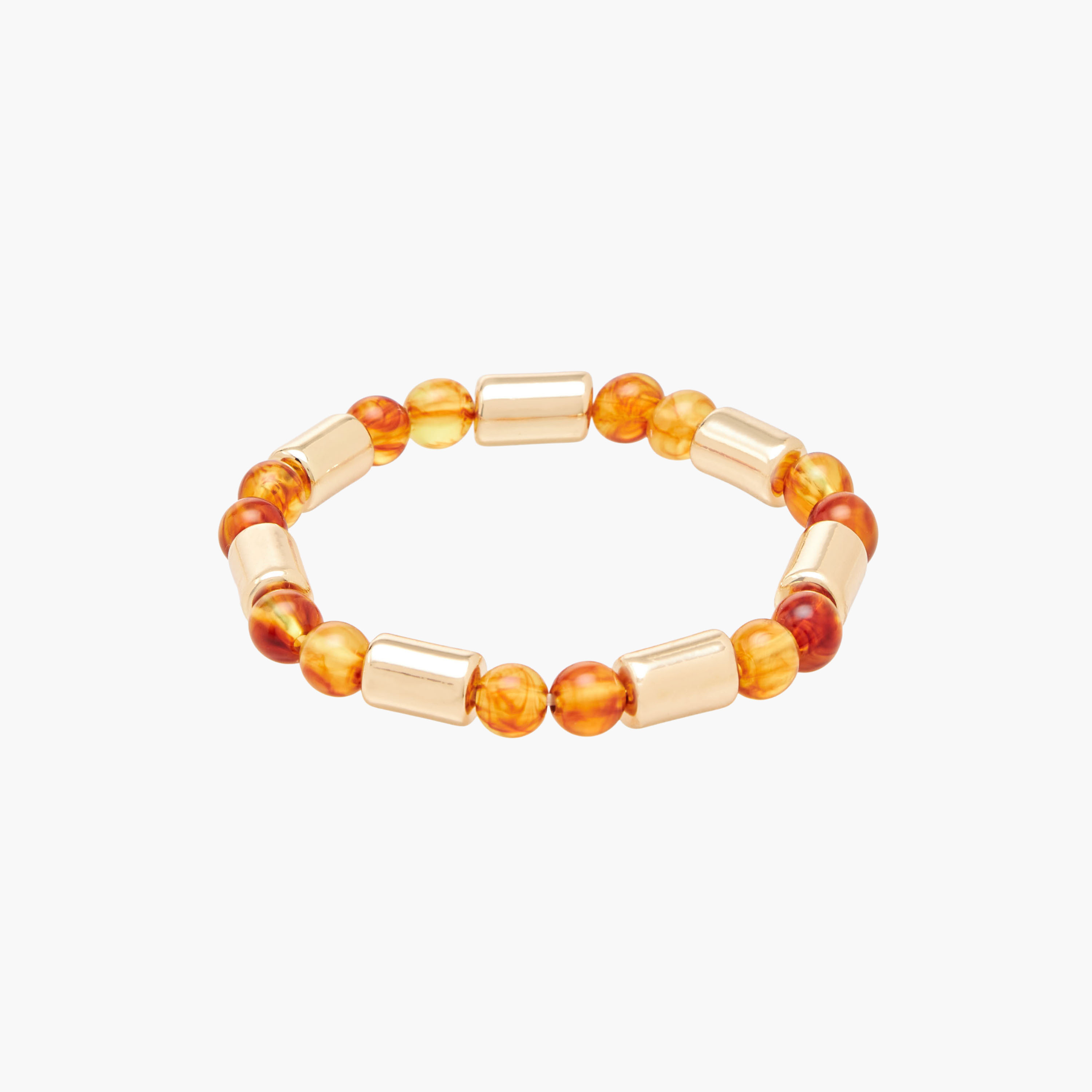 طقم من 3 - سوار خرز مطاطي بلون ذهبي-women-watchesandjewellery-jewellery-banglesandbracelets-image-5