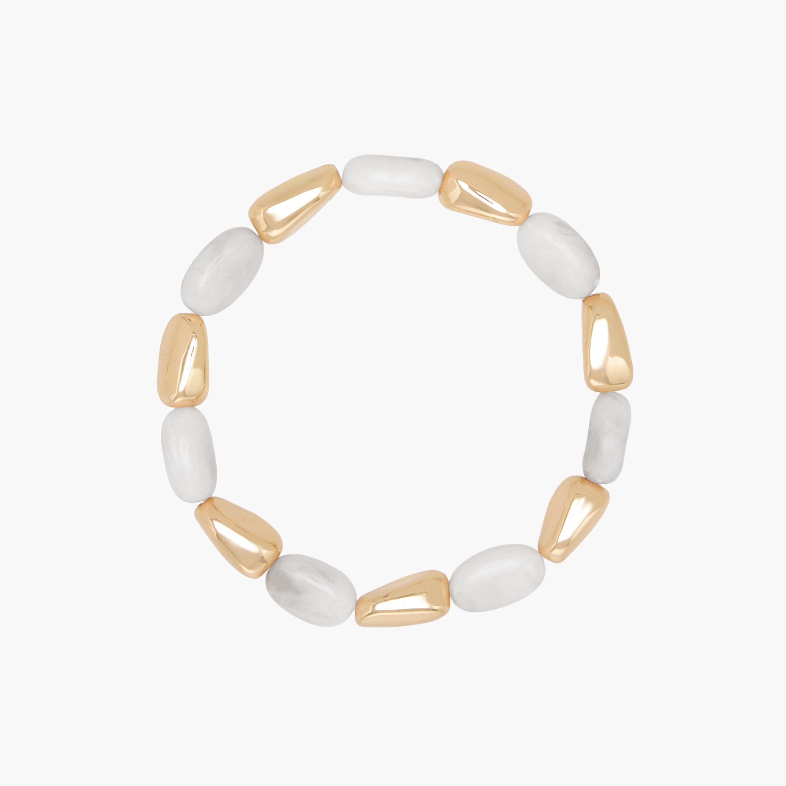 طقم من 3 - سوار خرز مطاطي بلون ذهبي-women-watchesandjewellery-jewellery-banglesandbracelets-image-6