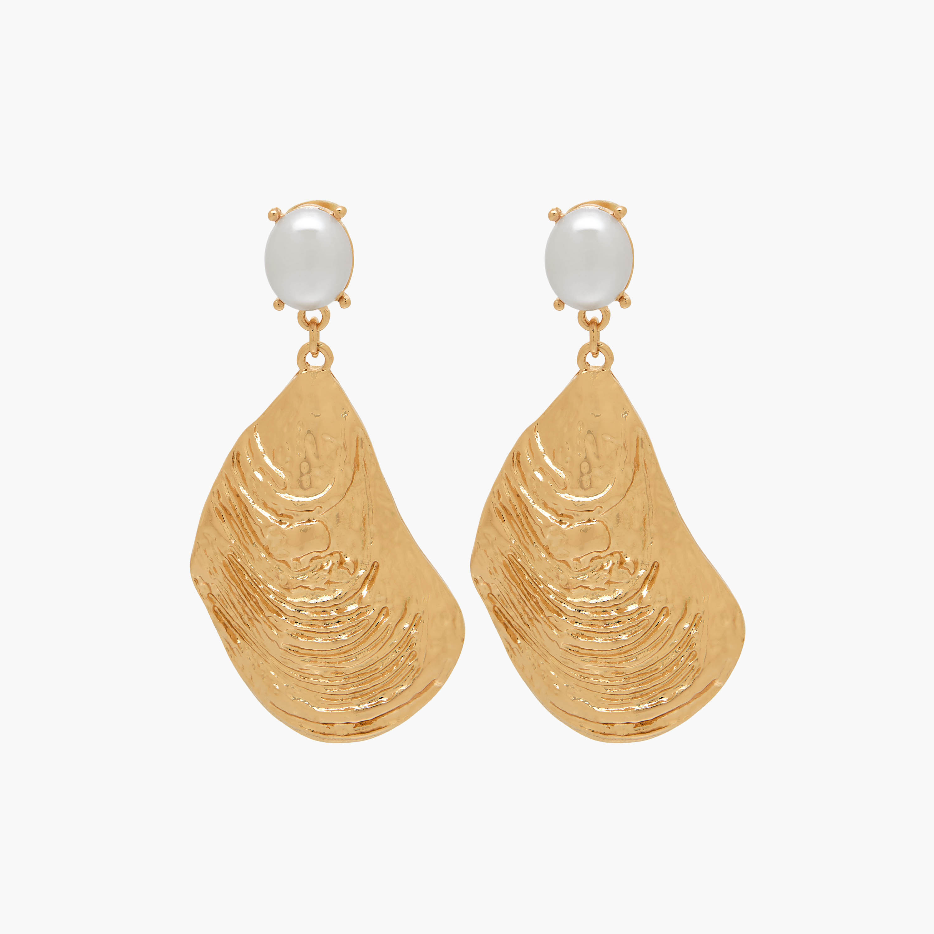 حلق متدلي بلون ذهبي ومكبس إغلاق خلفي-women-watchesandjewellery-jewellery-earrings-image-1