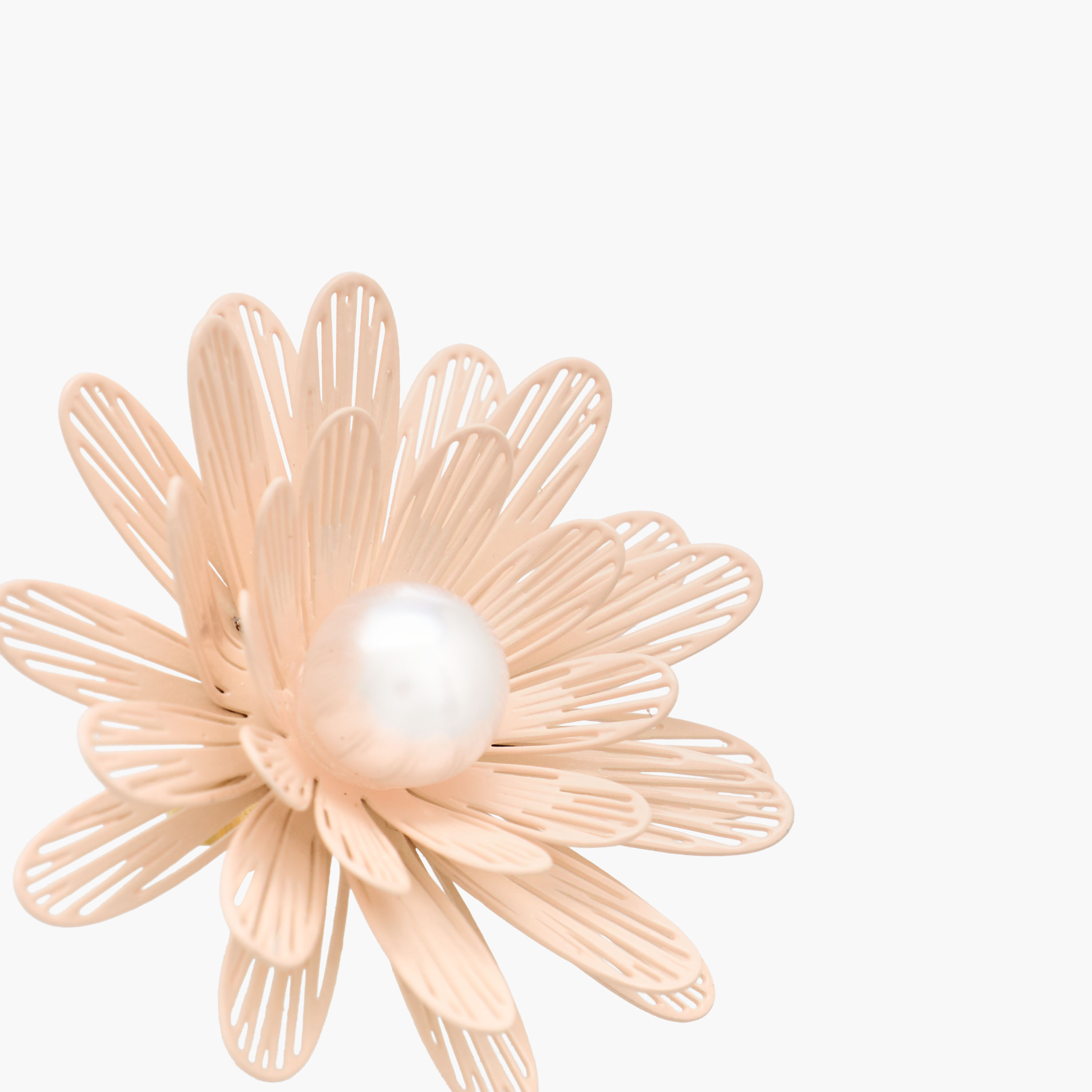 Floral Pearl Embellished Earrings with Pushback Closure-women-watchesandjewellery-jewellery-earrings-image-4