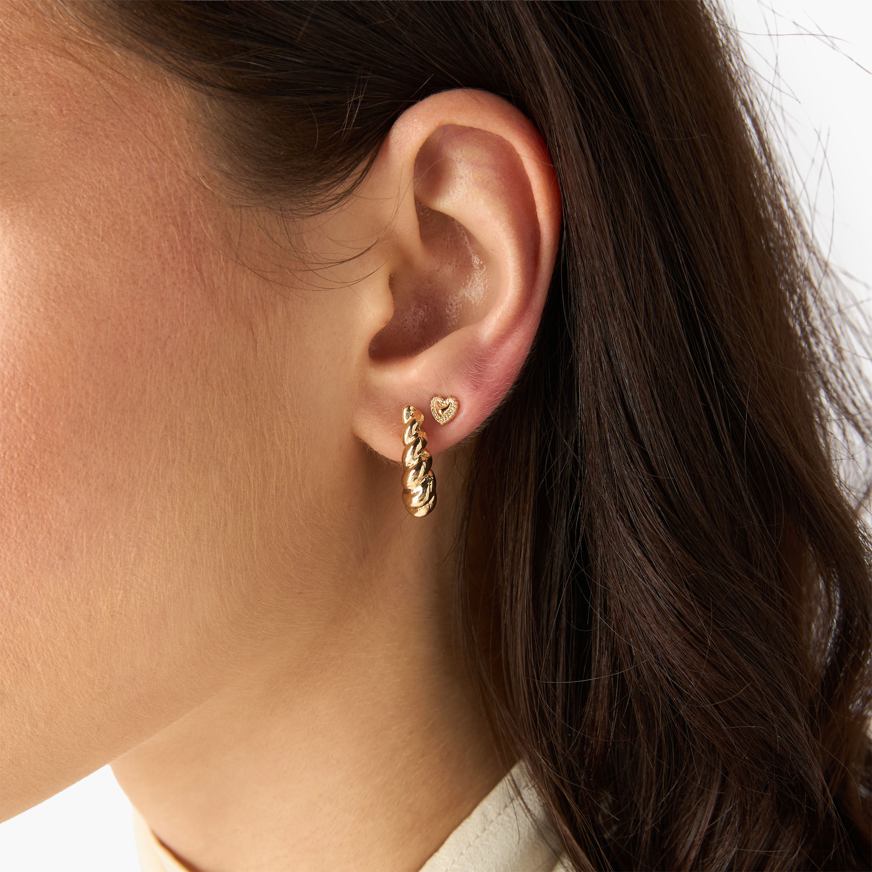 Pack of 9 Gold Tone Assorted Earrings with Pushback Closure-women-watchesandjewellery-jewellery-earrings-image-2