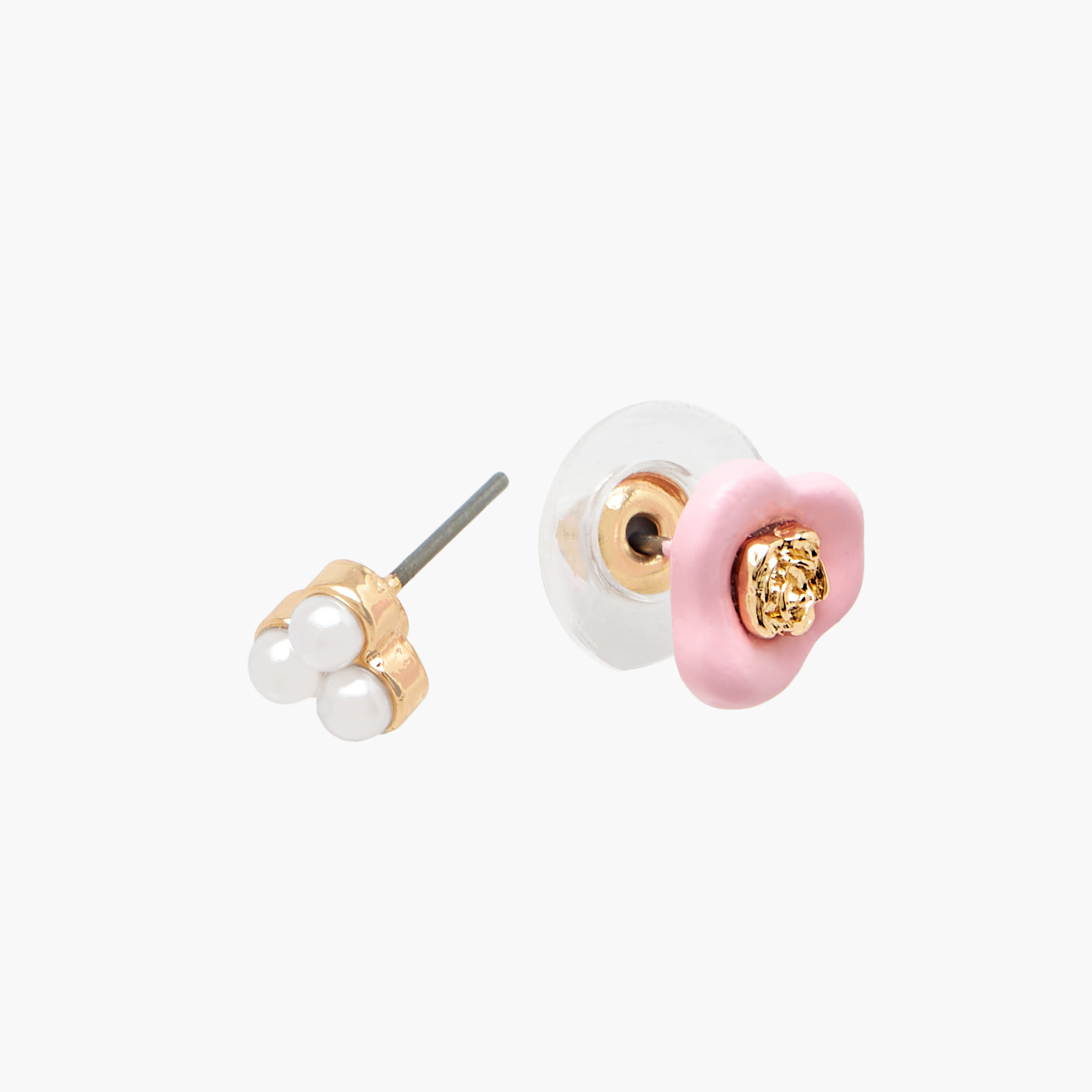 Pack of 20 Gold Tone Assorted Stud Earrings with Pushback Closure-women-watchesandjewellery-jewellery-earrings-image-5