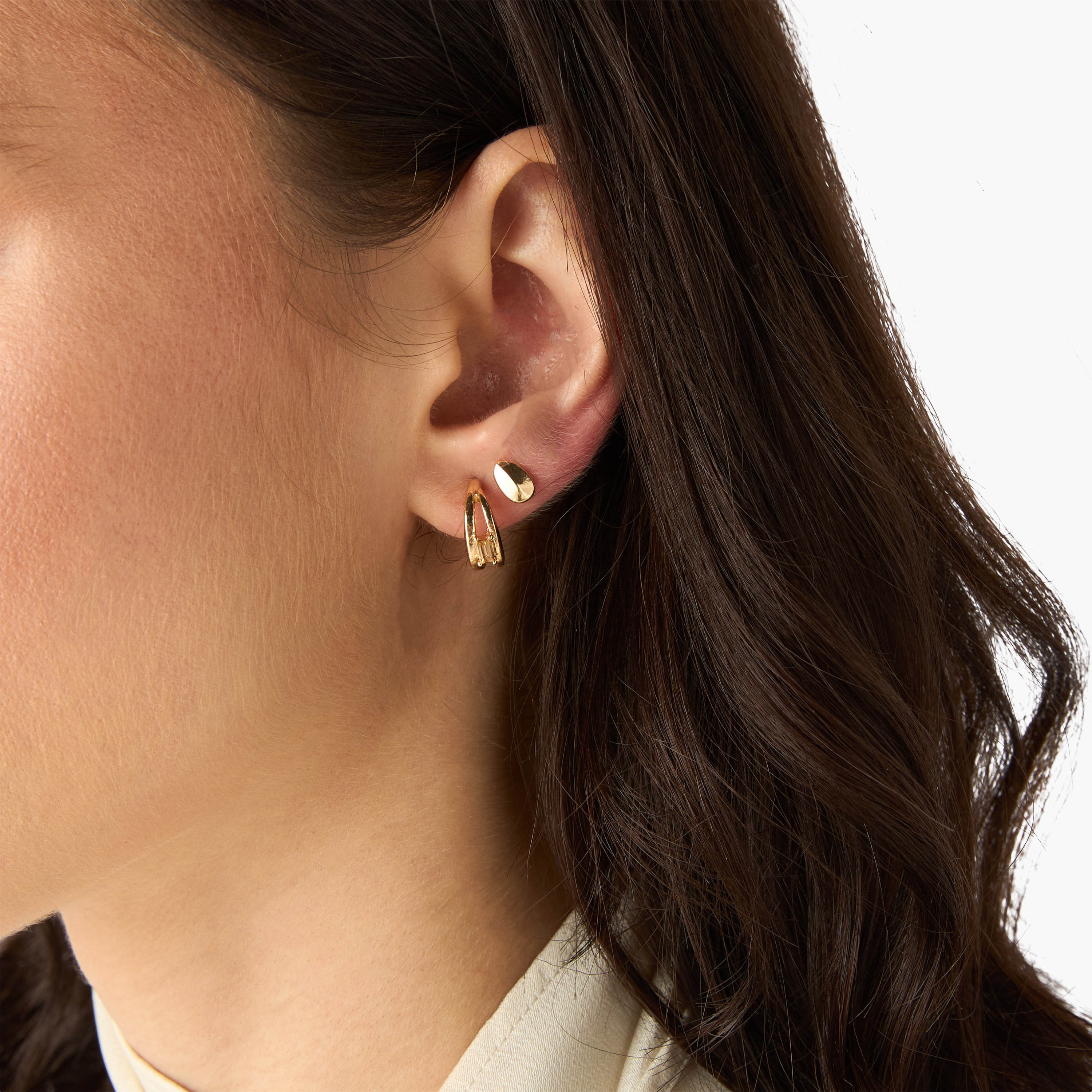 Pack of 12 Gold Tone Assorted Earrings with Pushback Closure-women-watchesandjewellery-jewellery-earrings-image-2