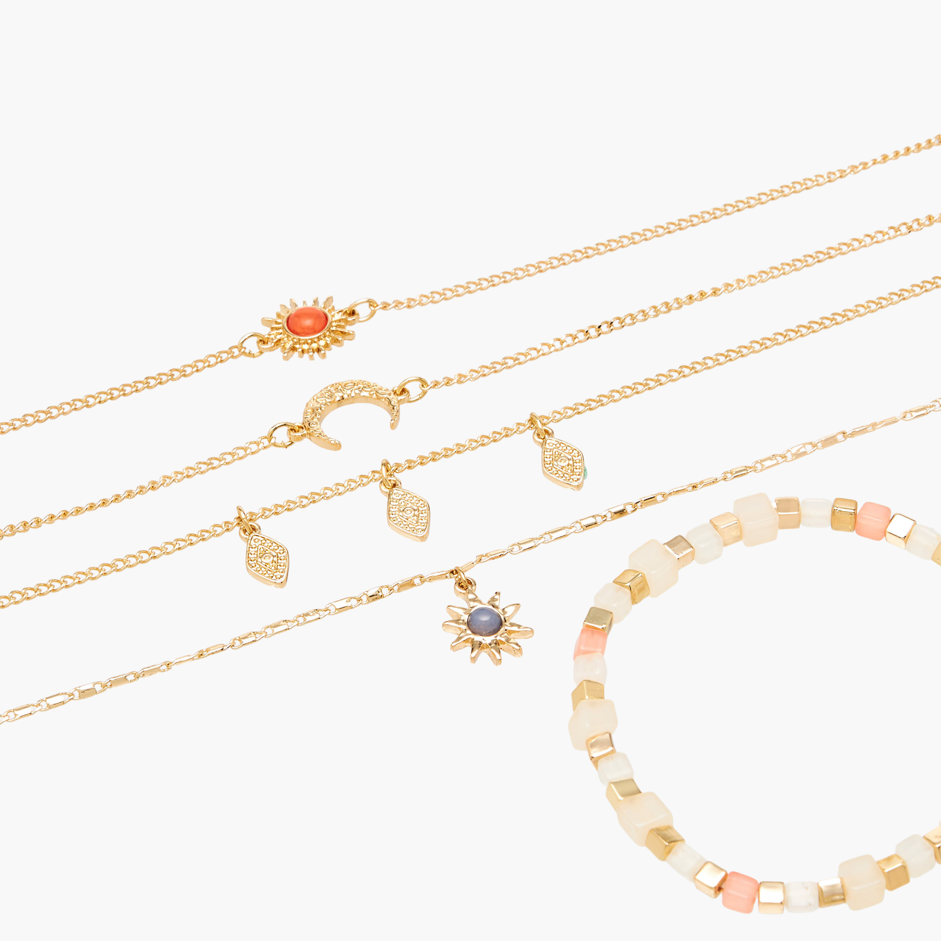 Pack of 5 Gold Tone Assorted Bracelet-women-watchesandjewellery-jewellery-banglesandbracelets-image-14