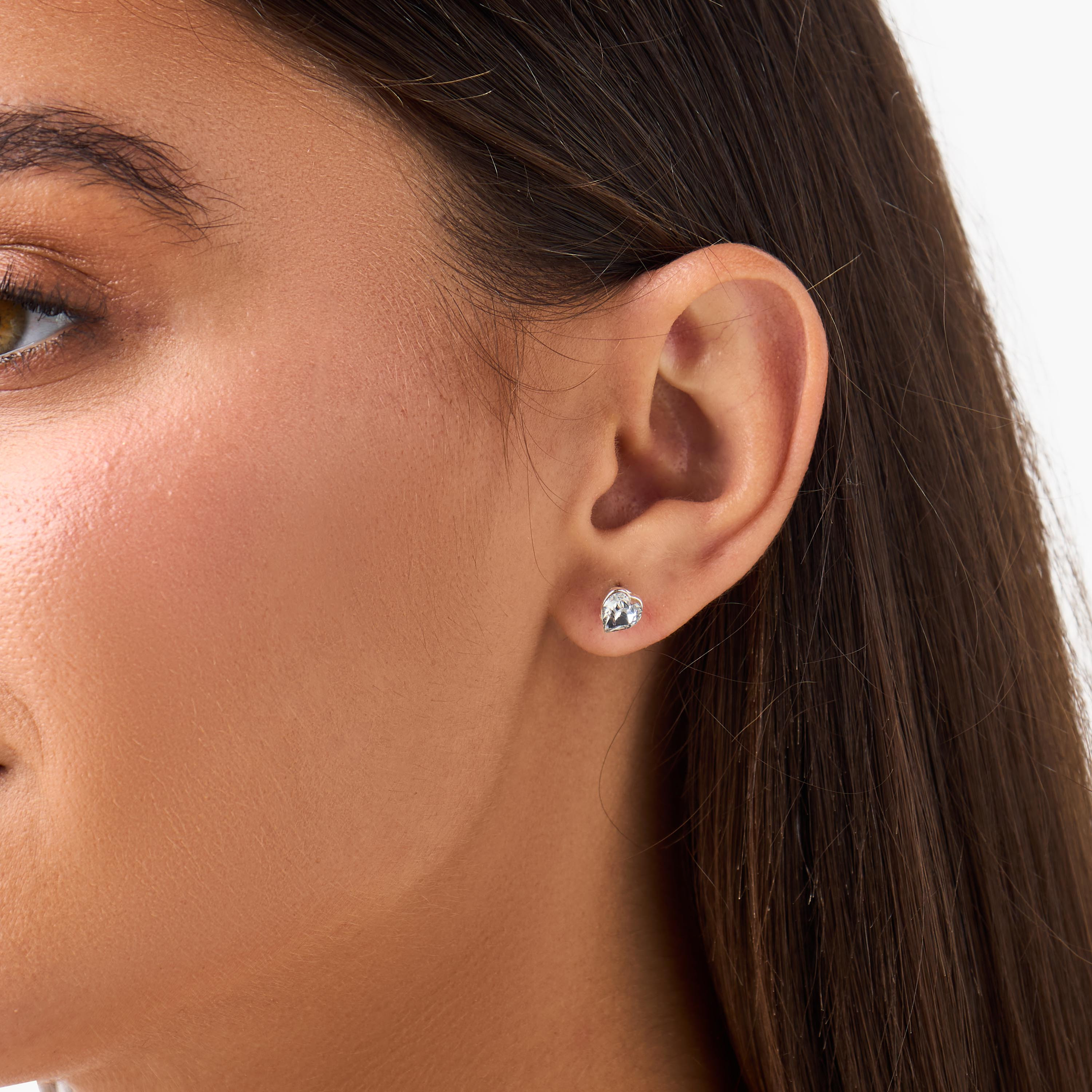 Pack of 20 Silver Tone Assorted Stud Earrings with Pushback Closure-women-watchesandjewellery-jewellery-earrings-image-2