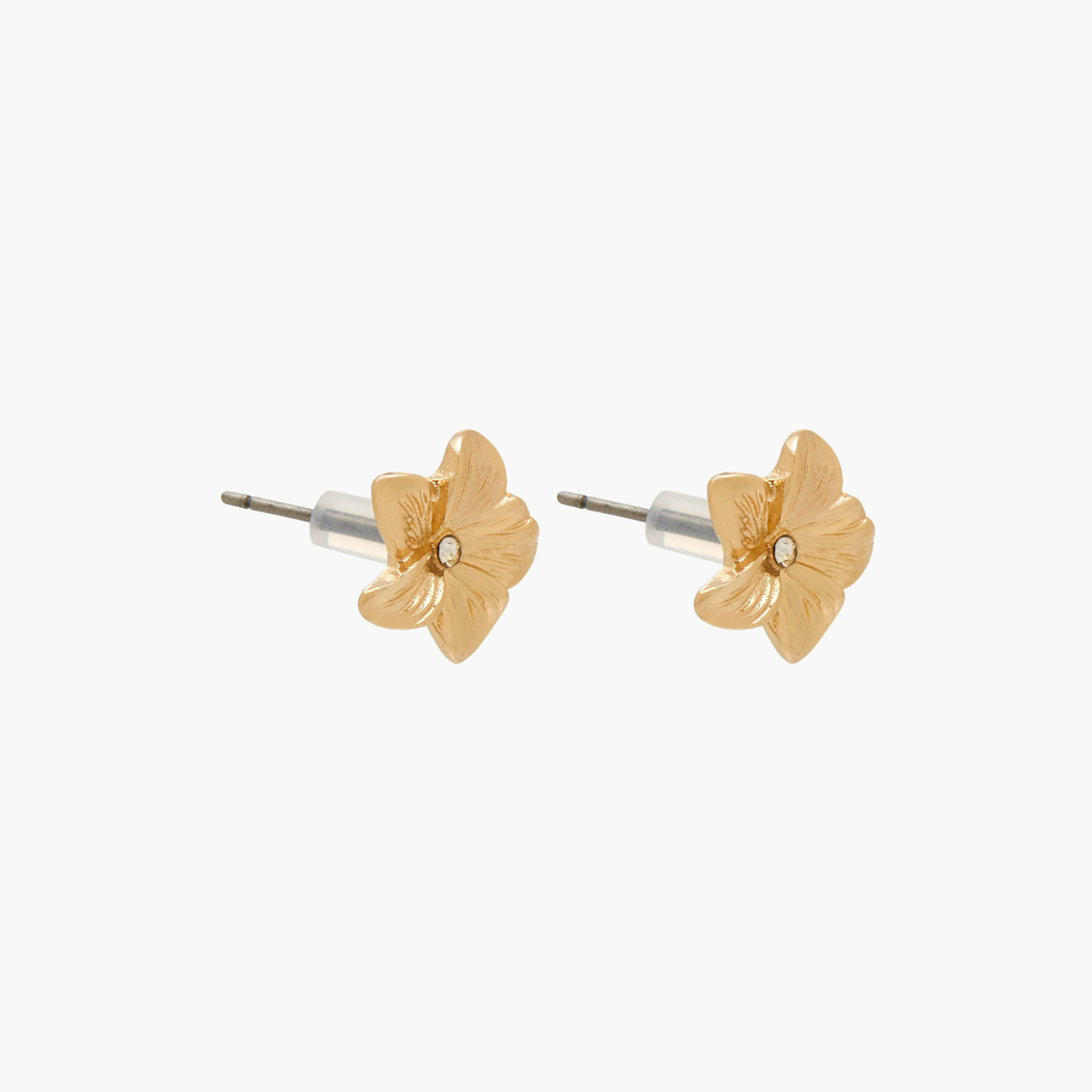 Pack of 3 Gold Tone Floral Embellished Earrings with Pushback Closure-women-watchesandjewellery-jewellery-earrings-image-5