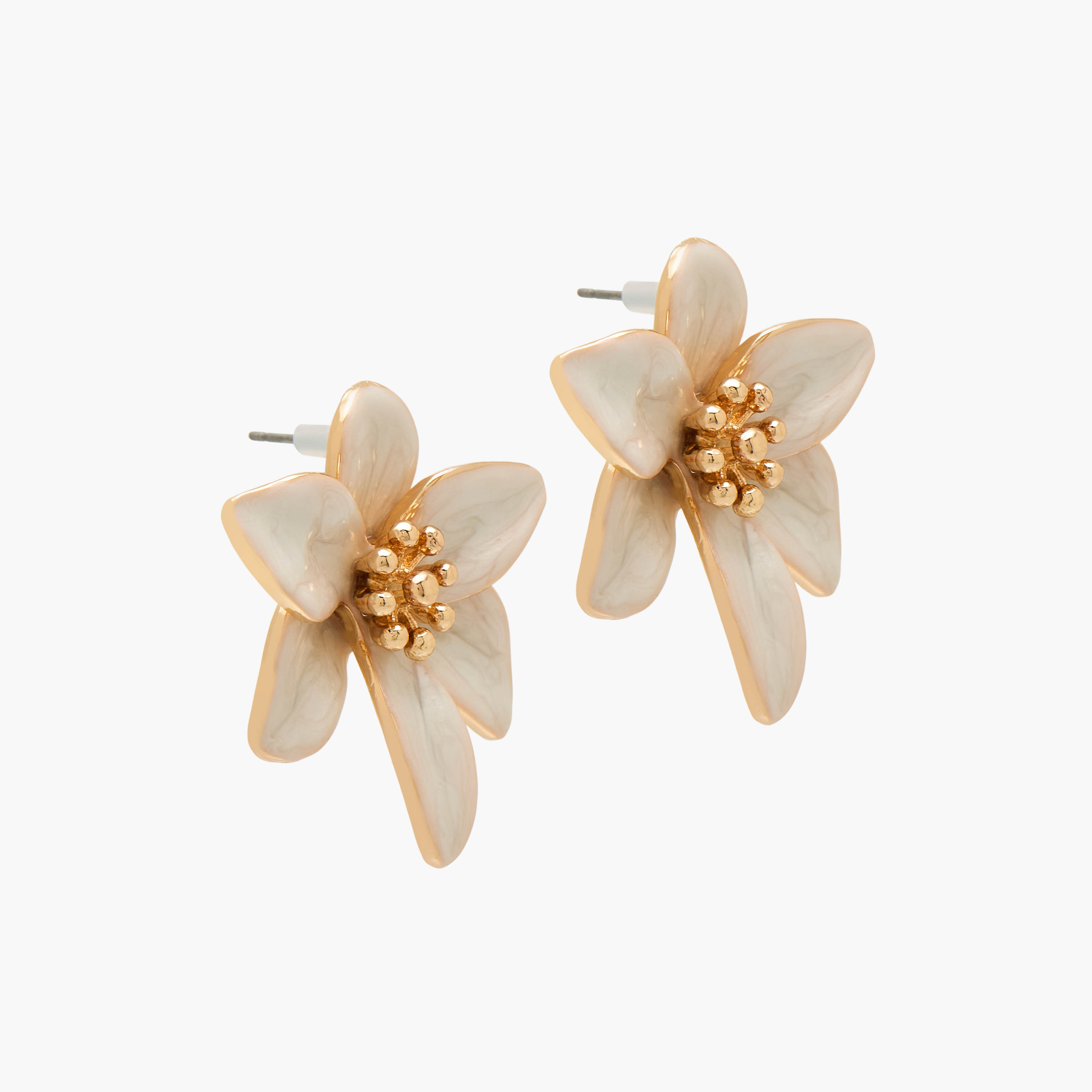Pack of 2 Enamel Floral Embellished Stud Earrings with Pushback Closure-women-watchesandjewellery-jewellery-earrings-image-4