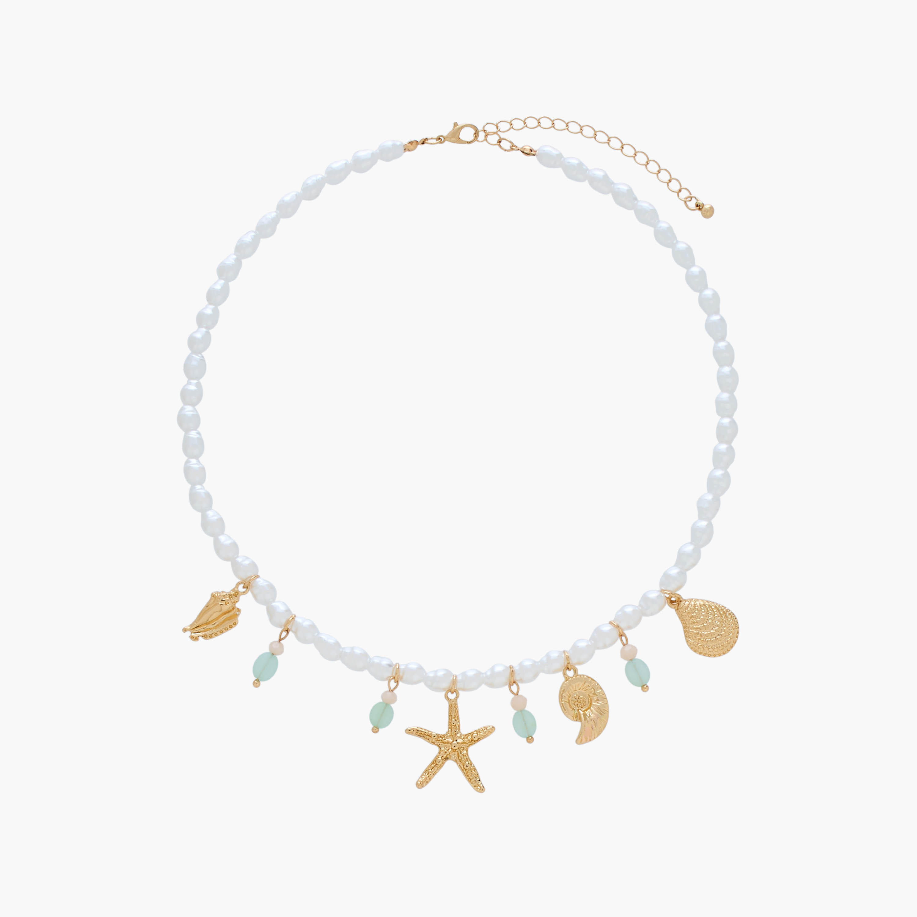 عقد لؤلؤي ذهبي بتفاصيل دلايات-women-watchesandjewellery-jewellery-necklacesandpendants-image-1