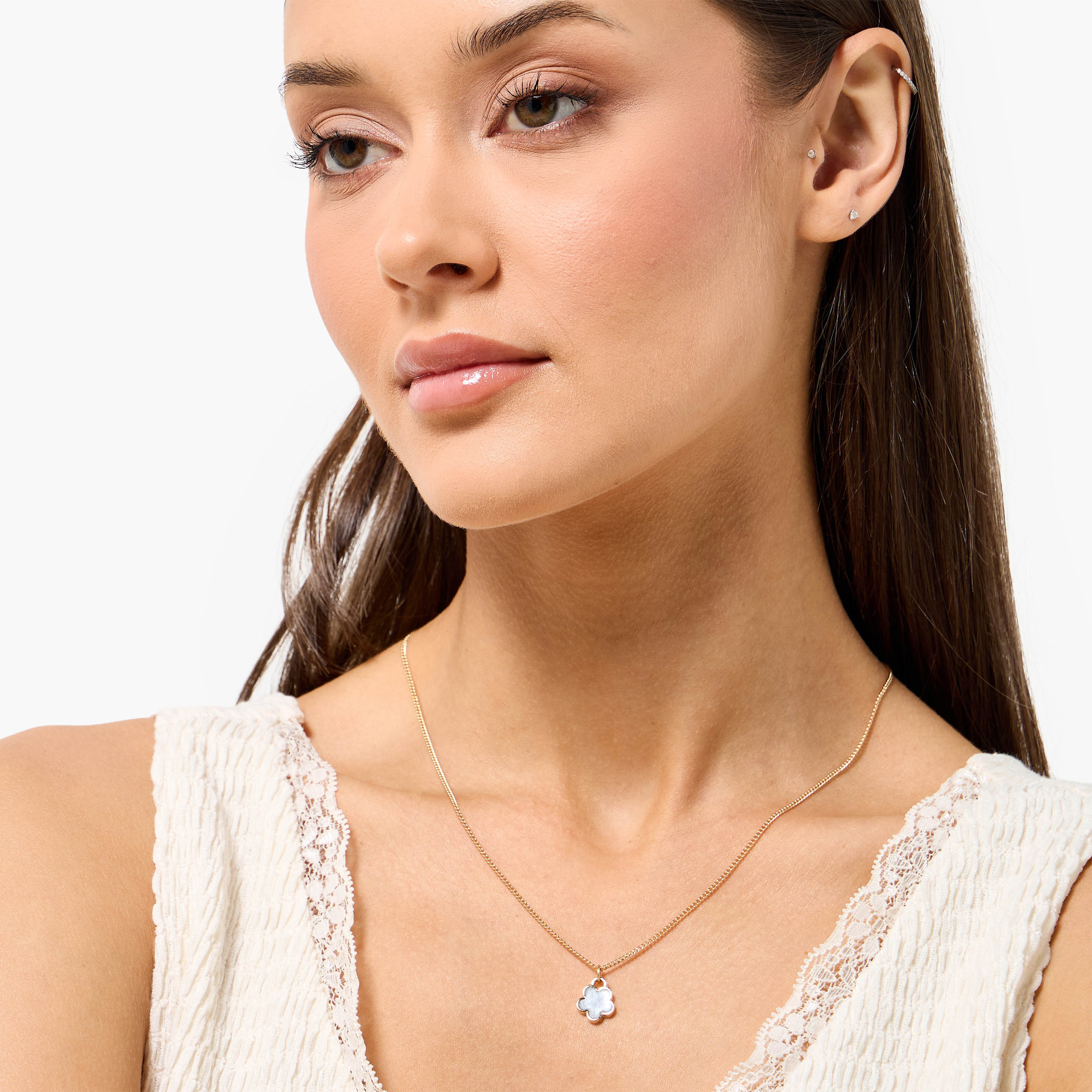 Set of 2 - Gold Tone Necklace with Embellished Detail-women-watchesandjewellery-jewellery-necklacesandpendants-image-2