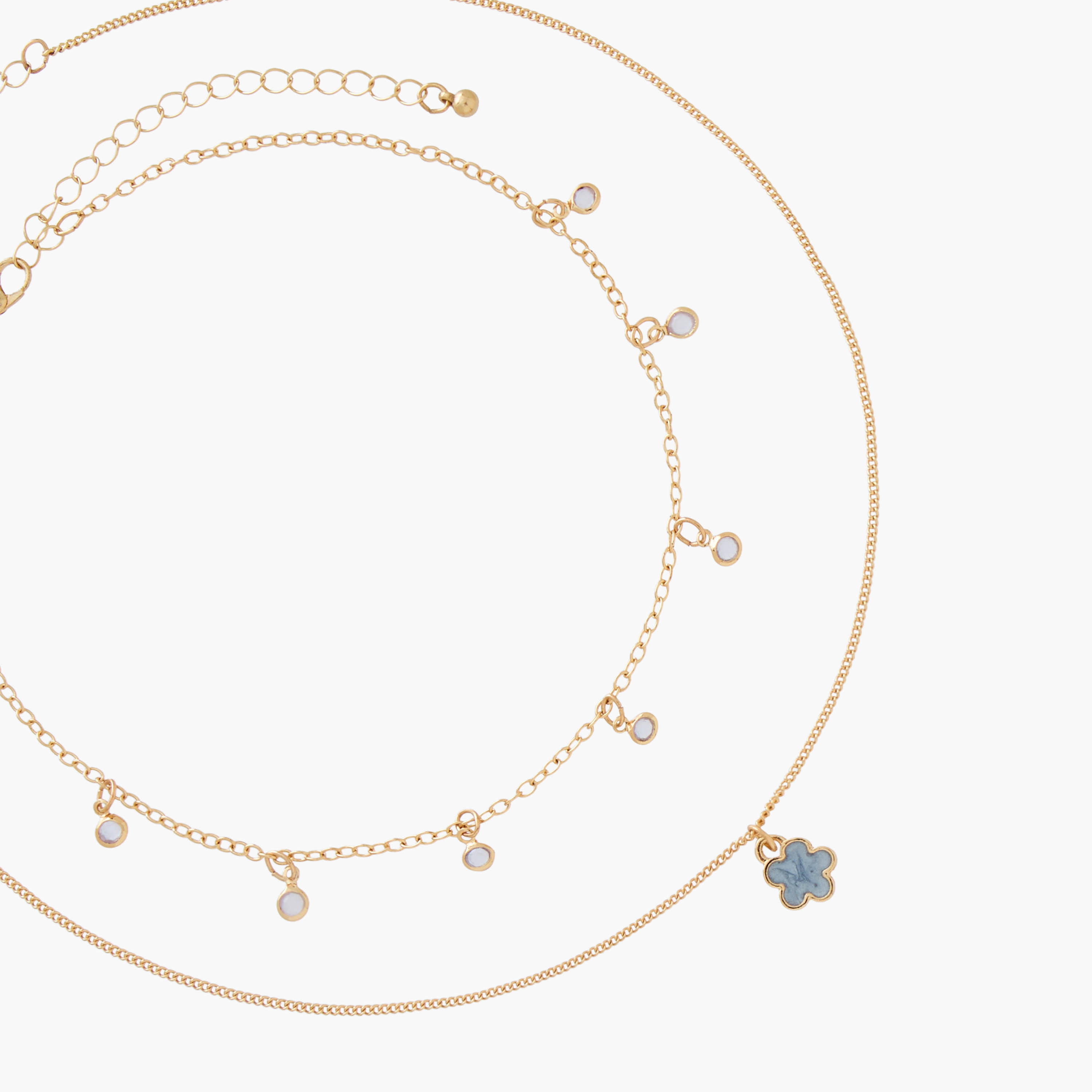 Set of 2 - Gold Tone Necklace with Embellished Detail-women-watchesandjewellery-jewellery-necklacesandpendants-image-5