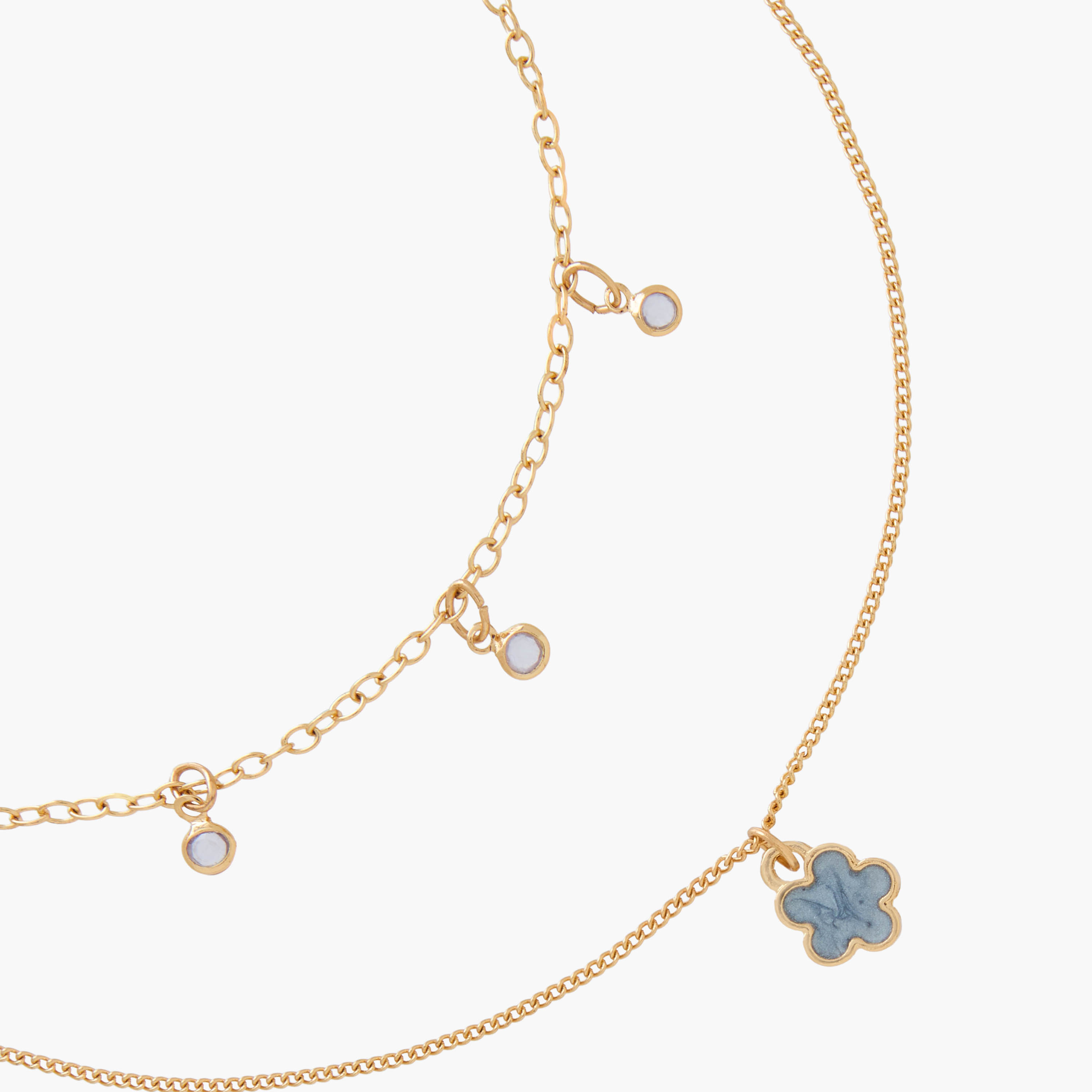 Set of 2 - Gold Tone Necklace with Embellished Detail-women-watchesandjewellery-jewellery-necklacesandpendants-image-6