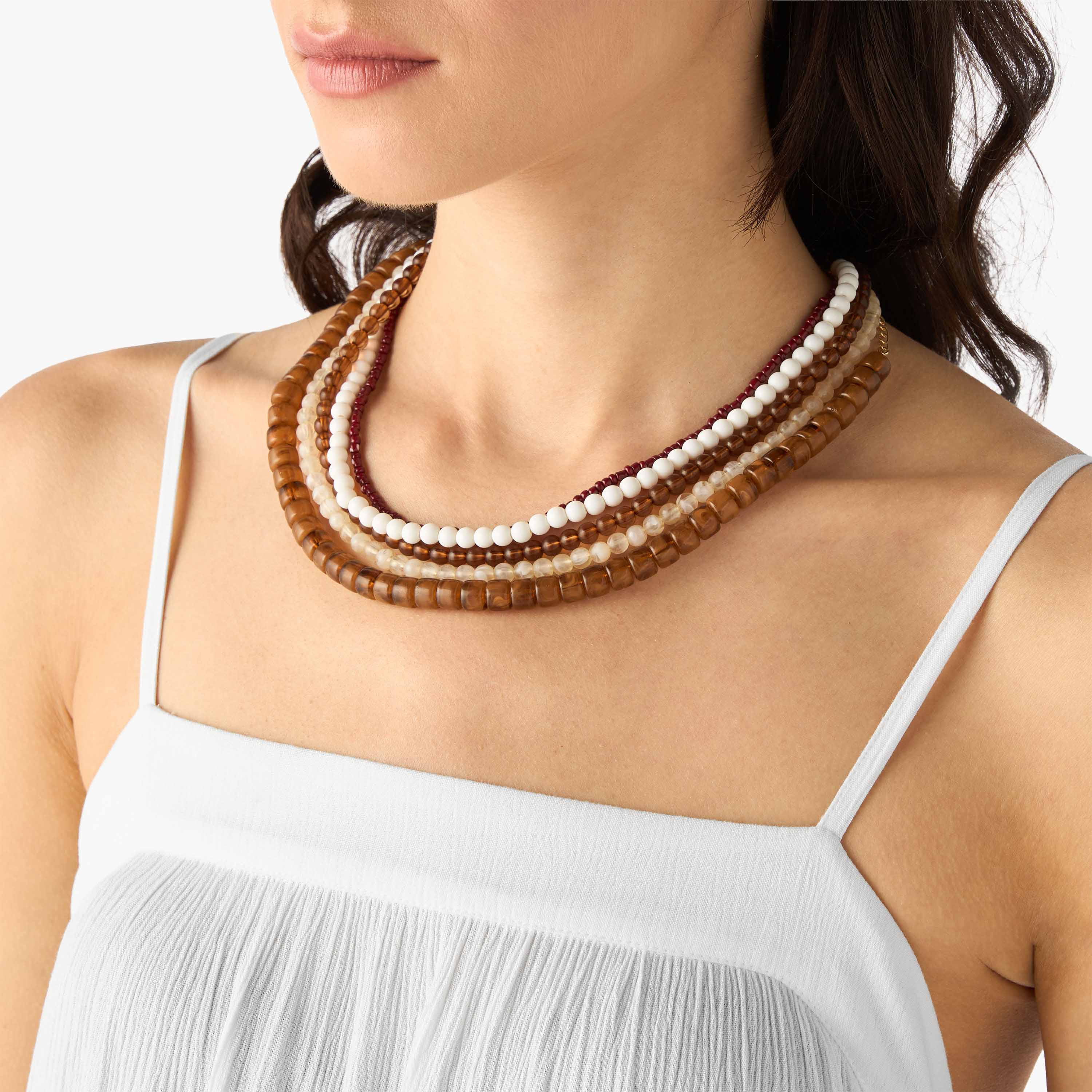 طقم من 5 - قلادة خرز-women-watchesandjewellery-jewellery-necklacesandpendants-image-2