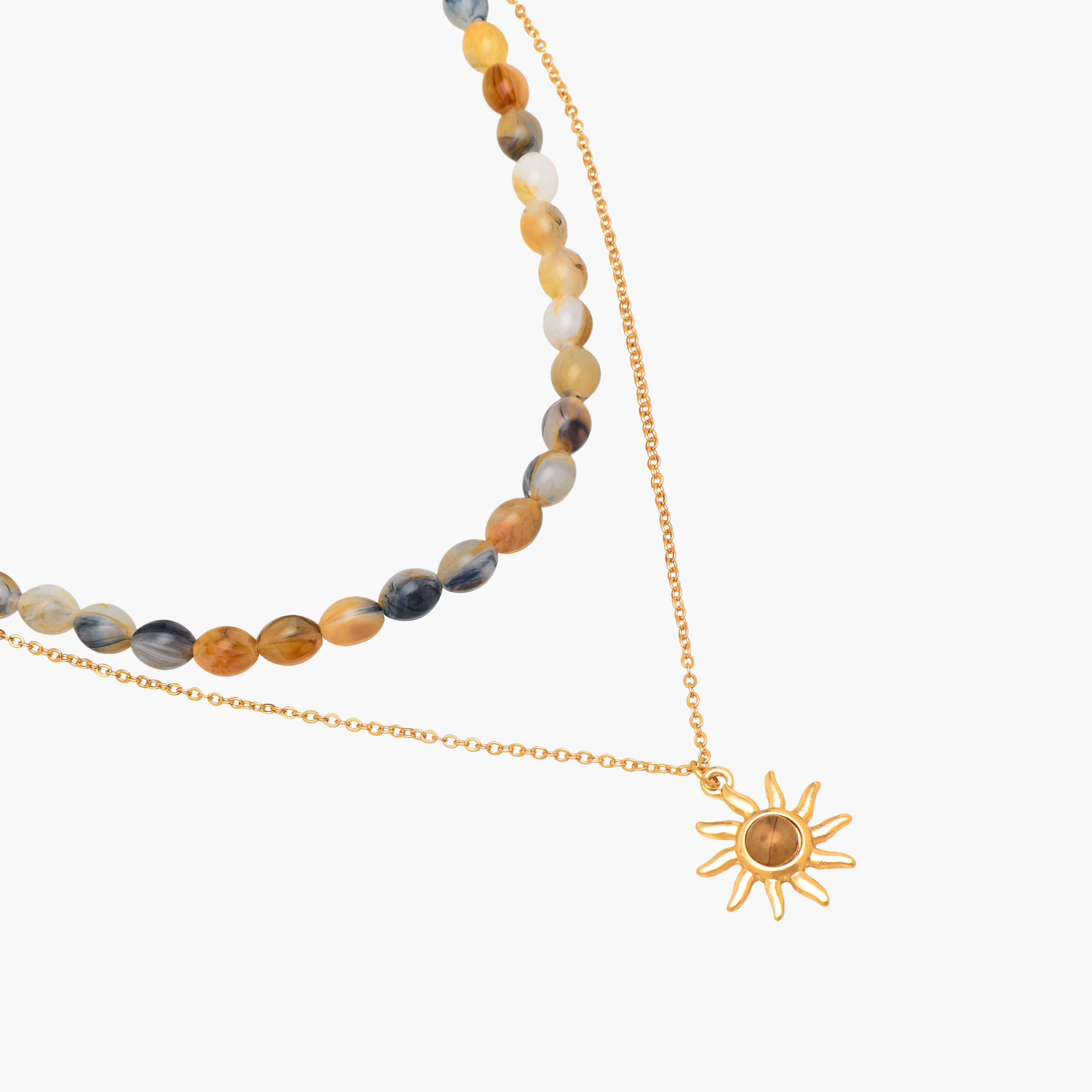 عقد متنوع ميتالك طقم من قطعتين-women-watchesandjewellery-jewellery-necklacesandpendants-image-5