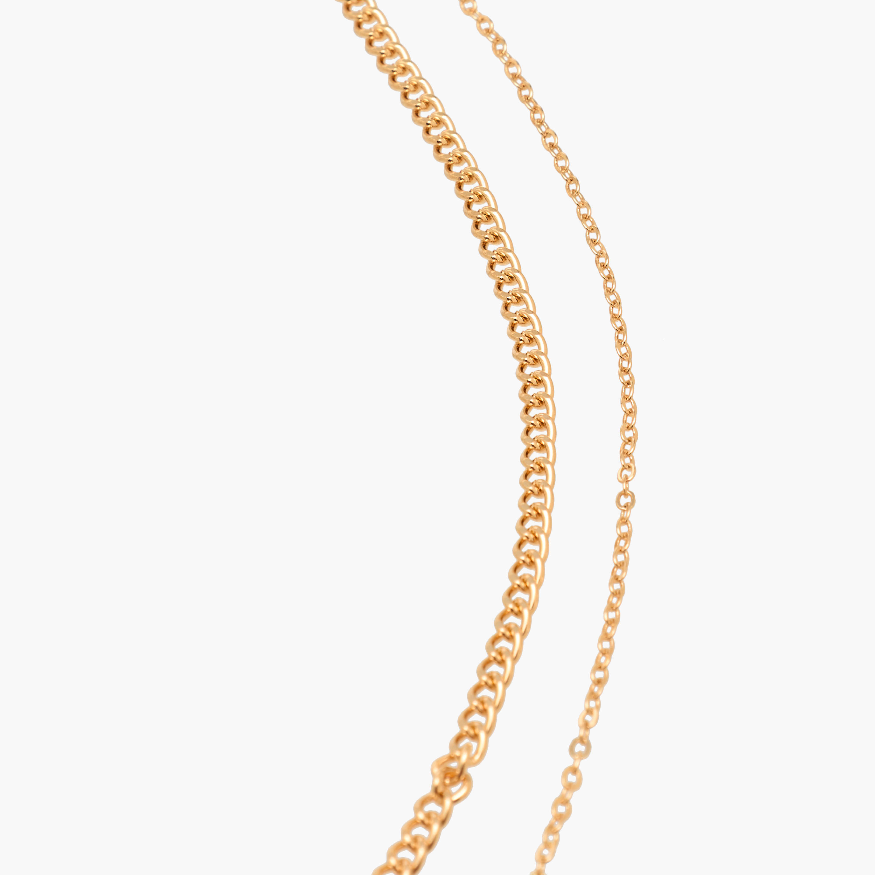 Gold Tone Layered Pendant Necklace-women-watchesandjewellery-jewellery-necklacesandpendants-image-4