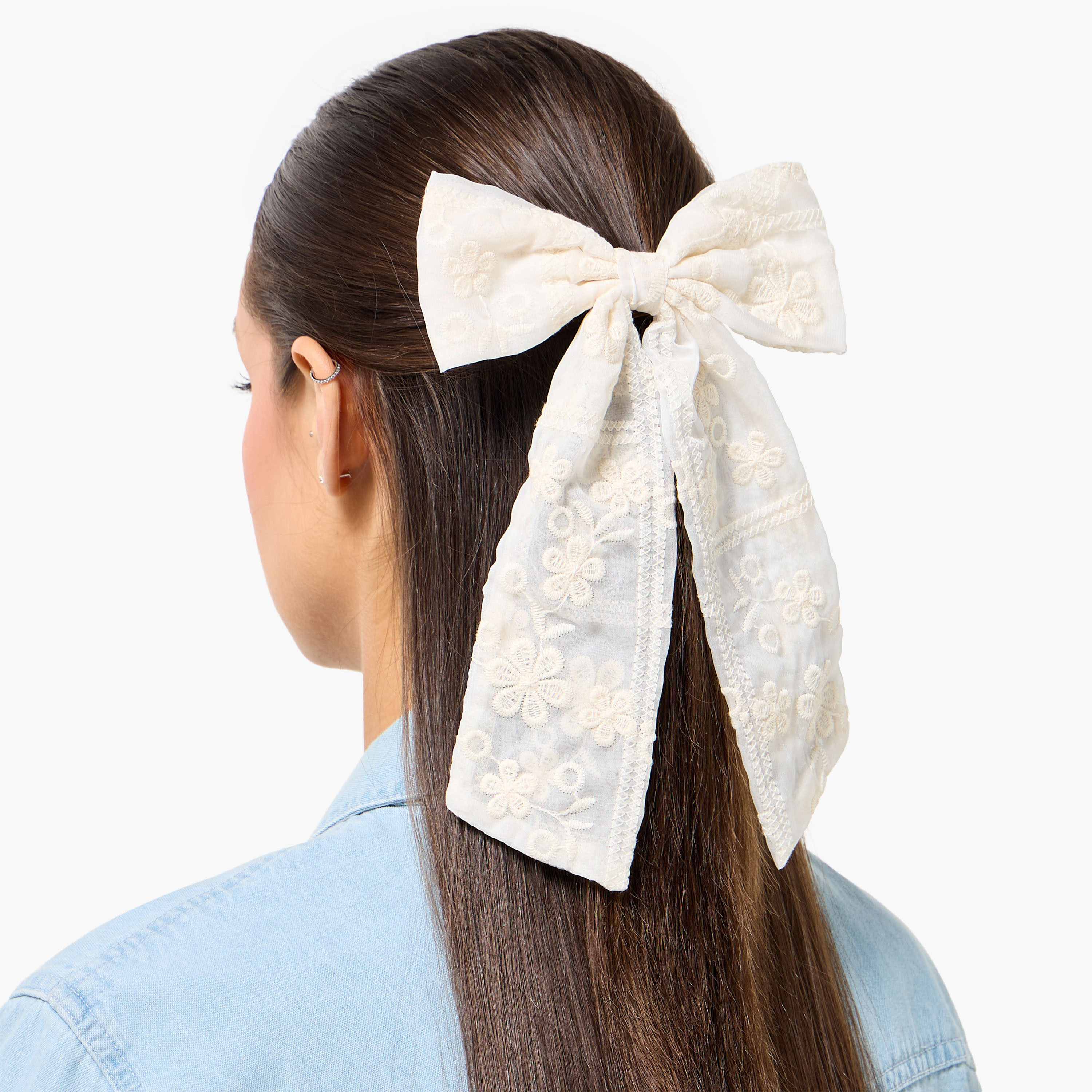 مشبك شعر بزينة فيونكة وتطريز-women-hairaccessories-clips-image-2