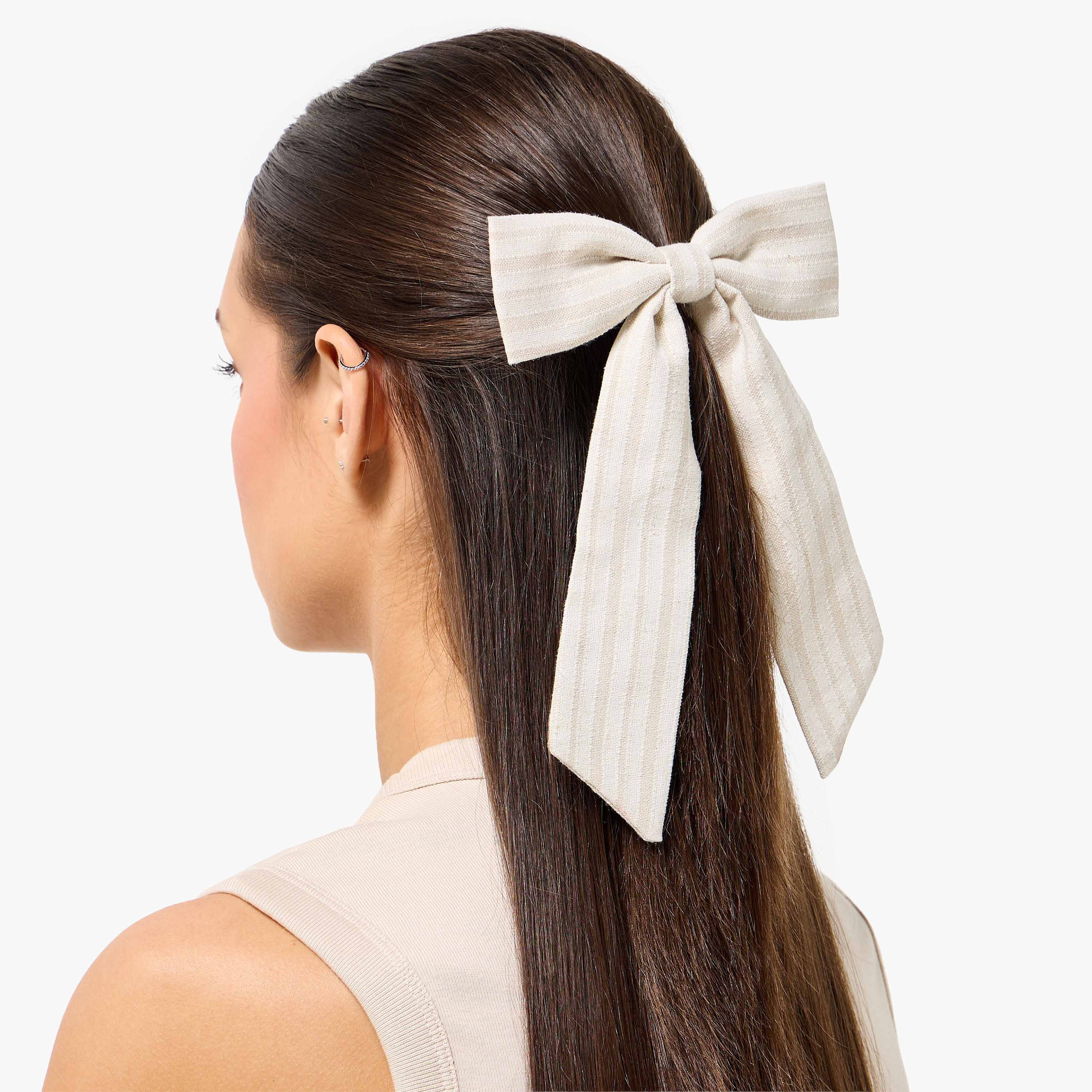 Barrette Hair Clip with Bow Accent-women-hairaccessories-clips-image-2