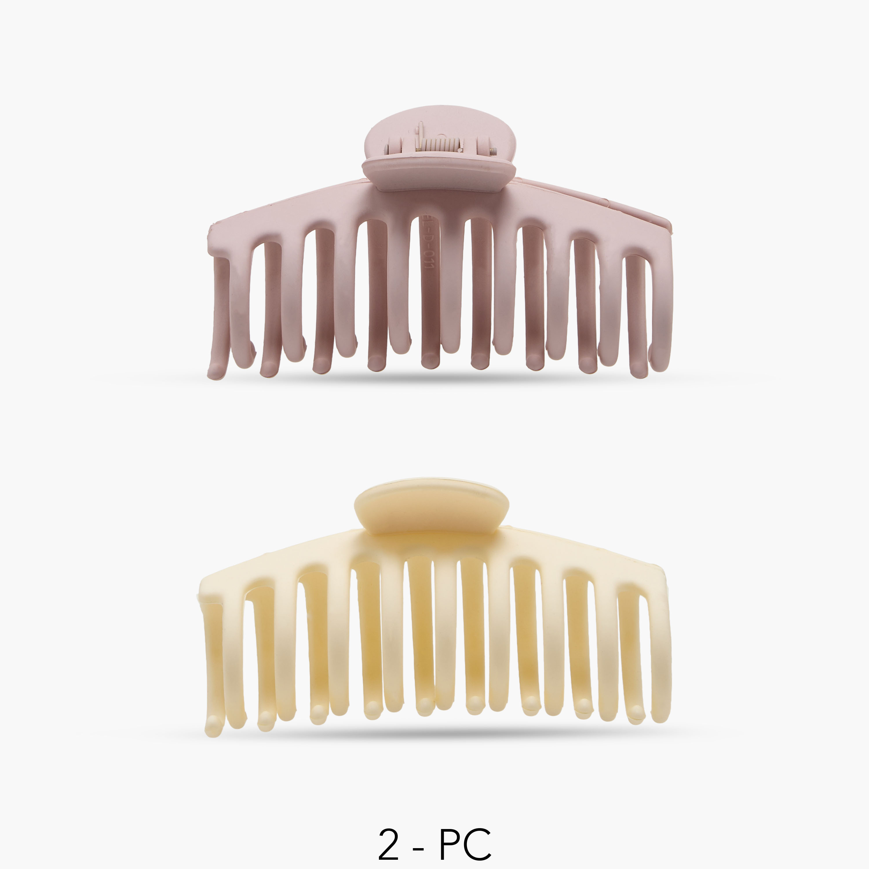 Pack of 2 Claw Shaped Hair Clamp with Matte Finish-women-hairaccessories-clamps-image-1