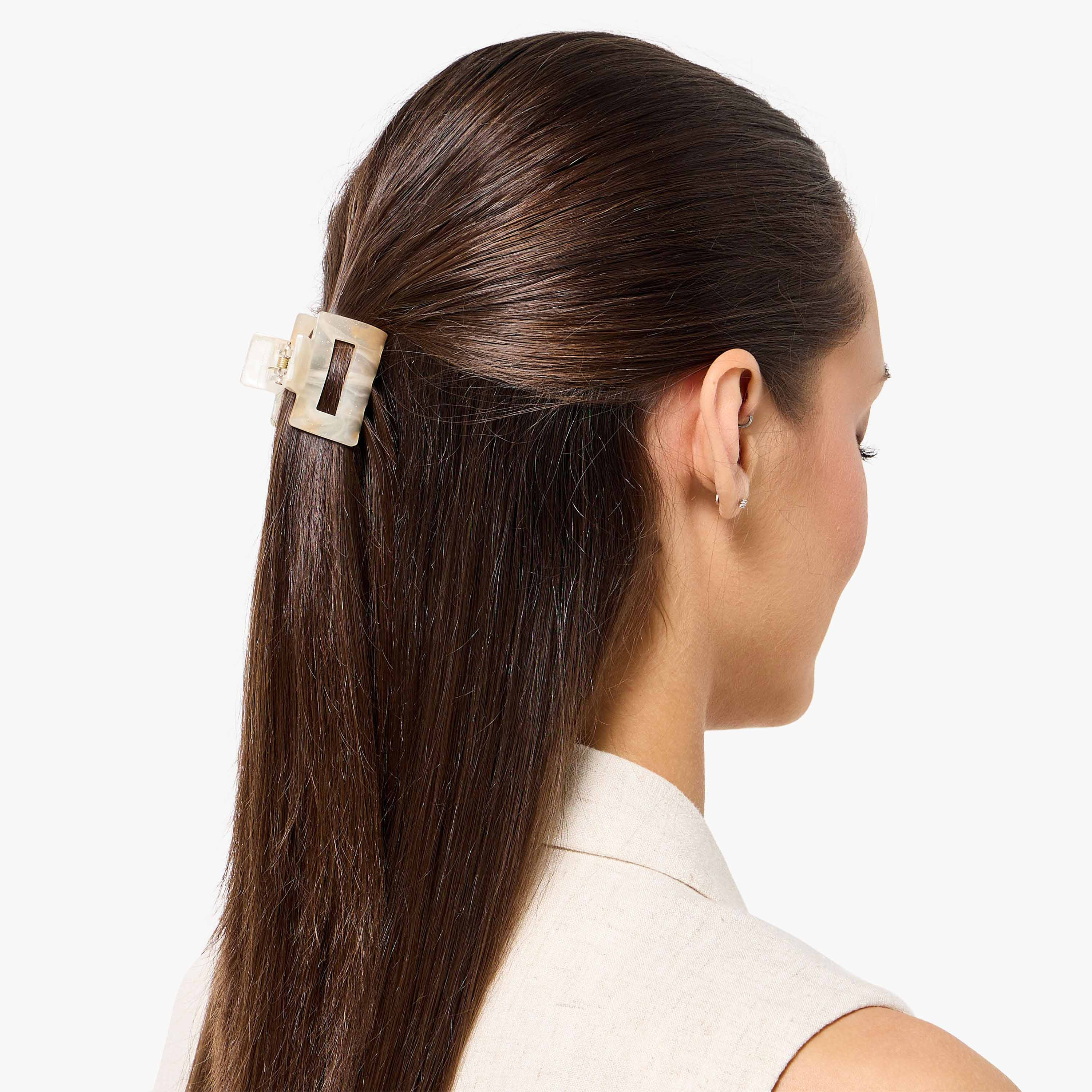 Pack of 4 Rectangular Hair Clamp with Glossy Finish-women-hairaccessories-clamps-image-2