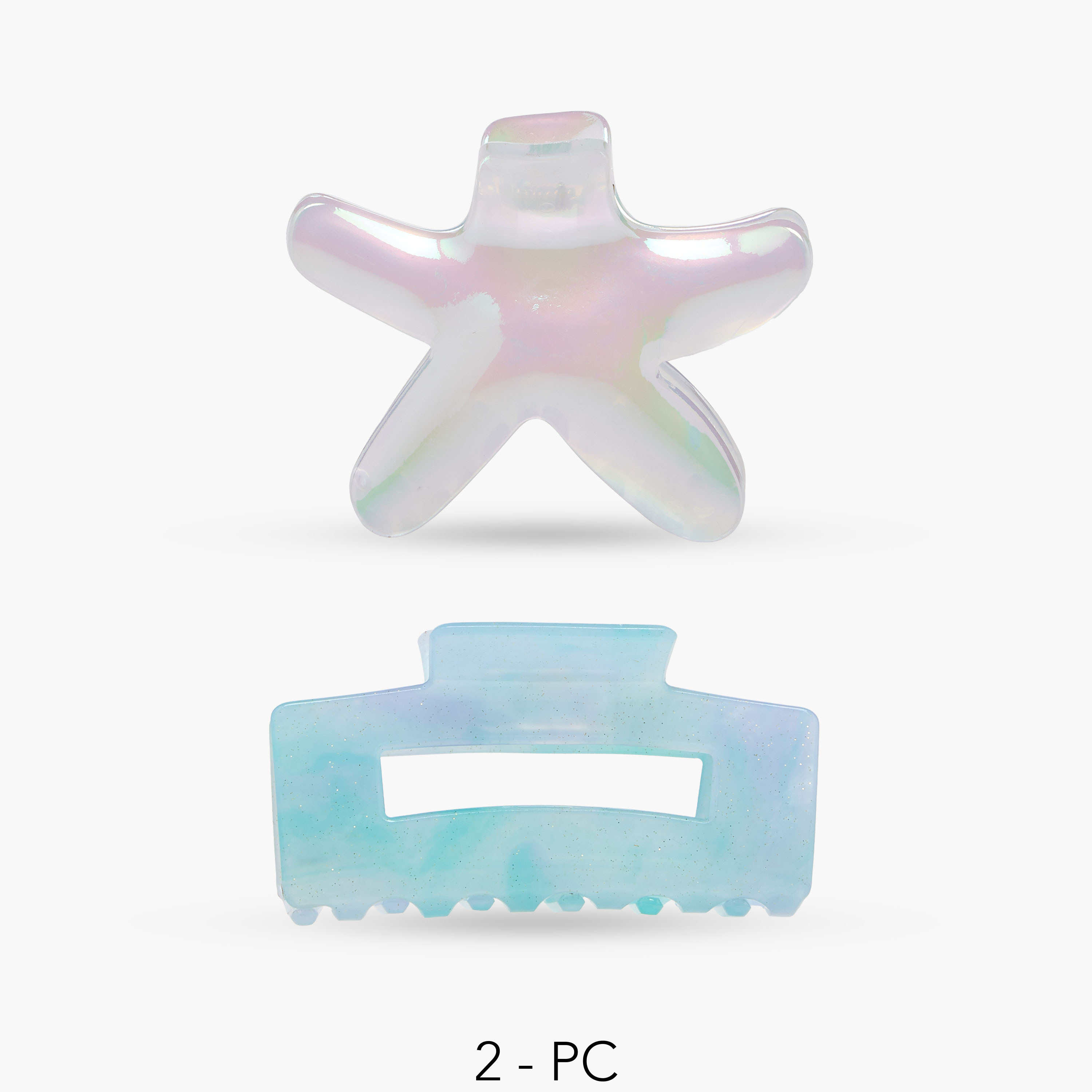 Pack of 2 Assorted Hair Clamp with Glossy Finish-women-hairaccessories-clamps-image-1
