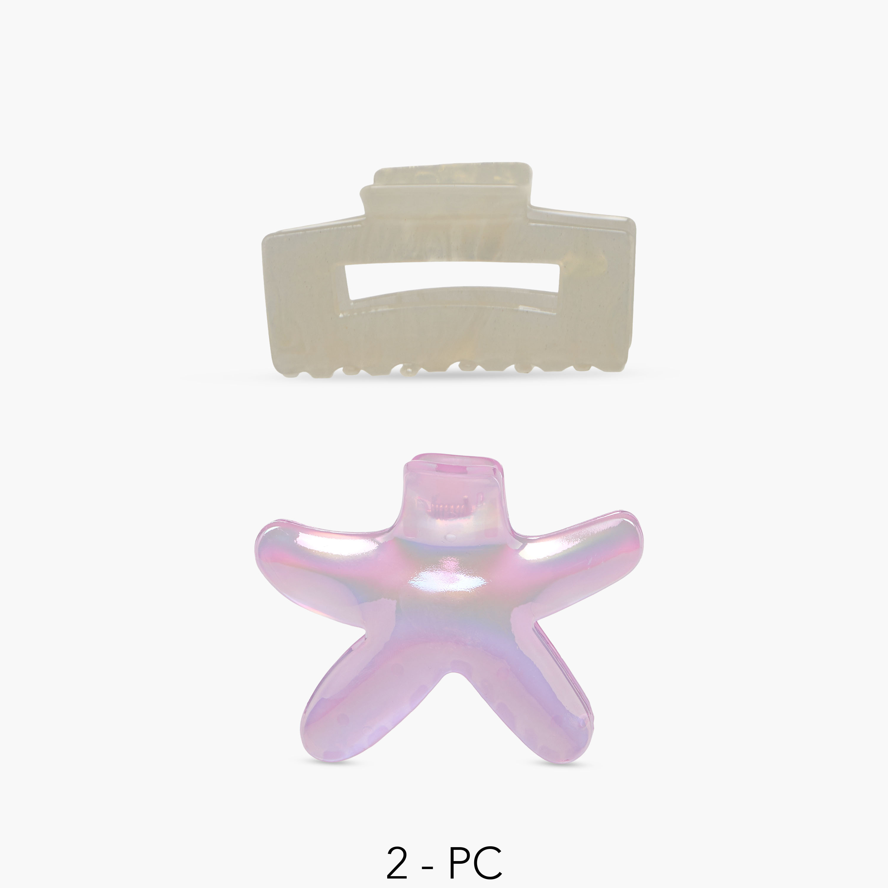 Pack of 2 Assorted Hair Clamp with Glossy Finish-women-hairaccessories-clamps-image-1