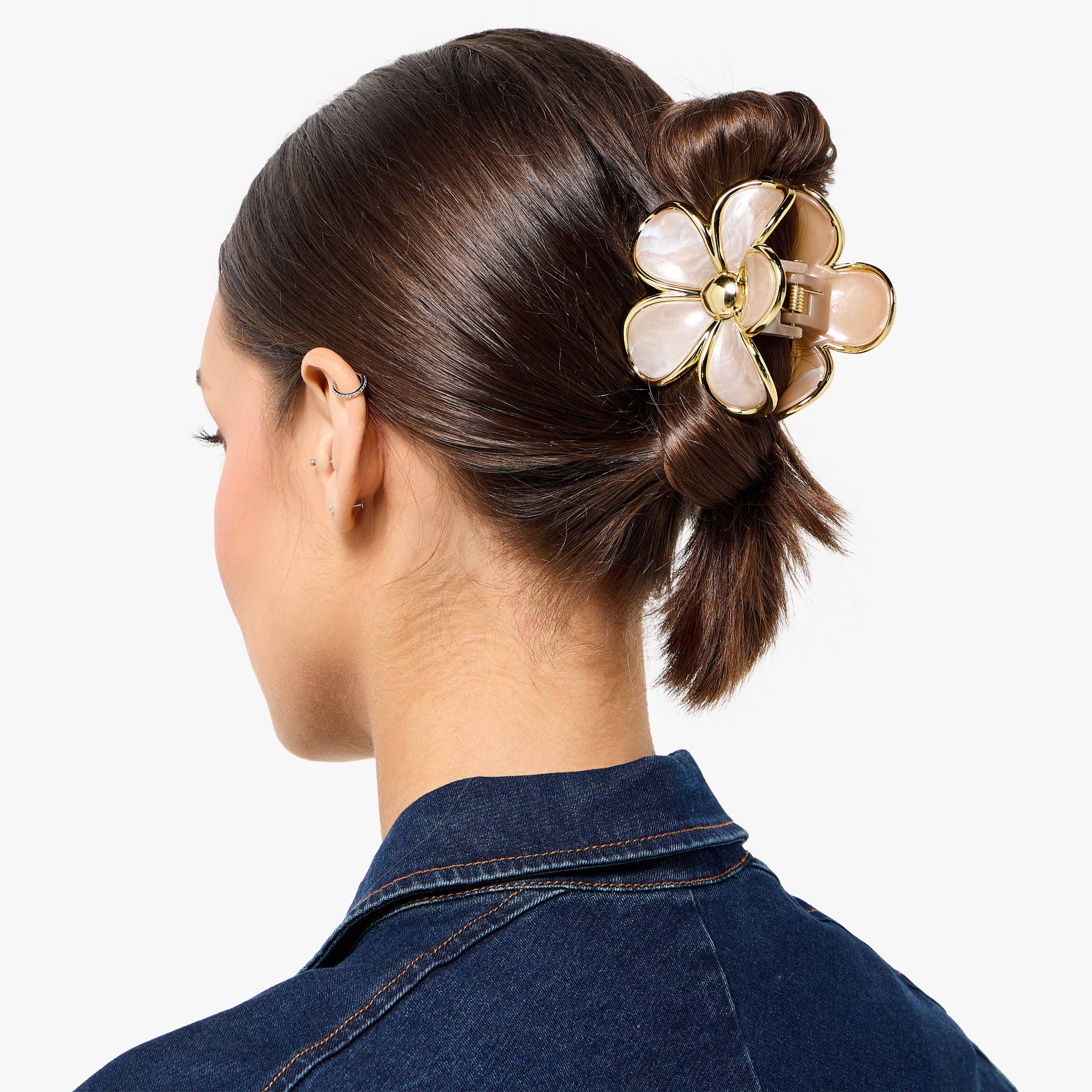 مشبك شعر زهري بتشطيب لامع - عبوة من قطعتين-women-hairaccessories-clamps-image-3