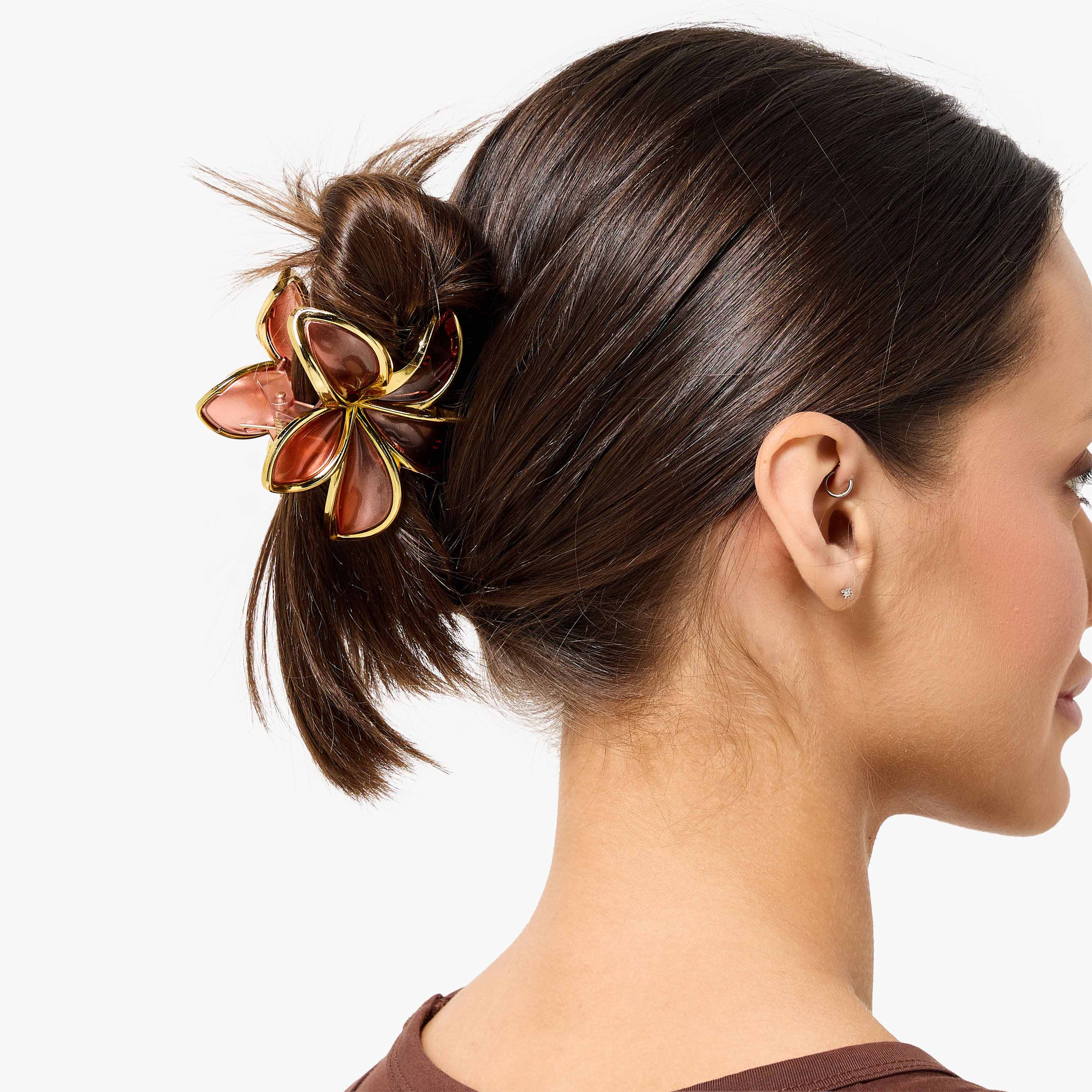 طقم من 2 - مشبك شعر بتصميم ميتاليك-women-hairaccessories-clamps-image-3
