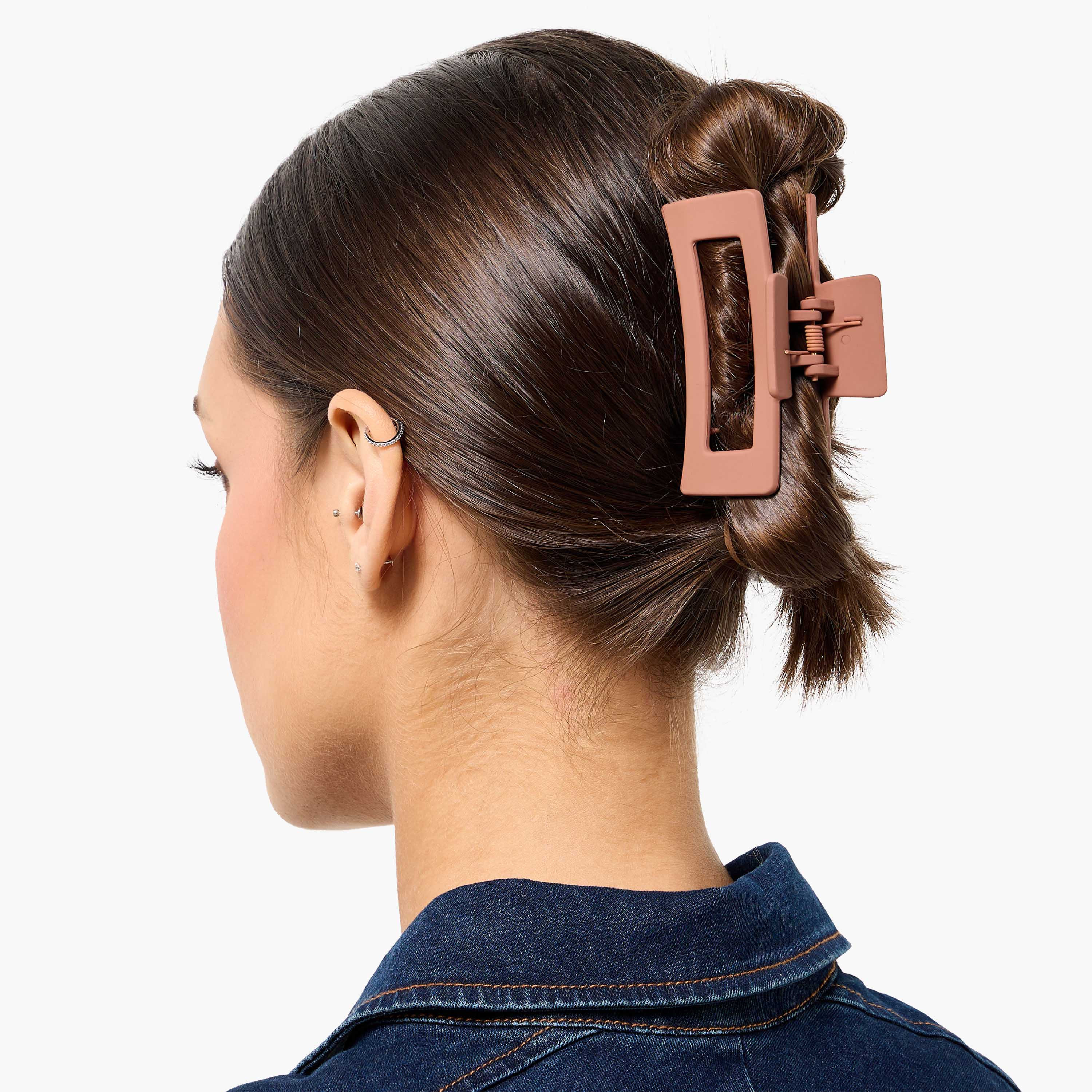Pack of 2 Rectangular Shape Hair Clamps-women-hairaccessories-clamps-image-3