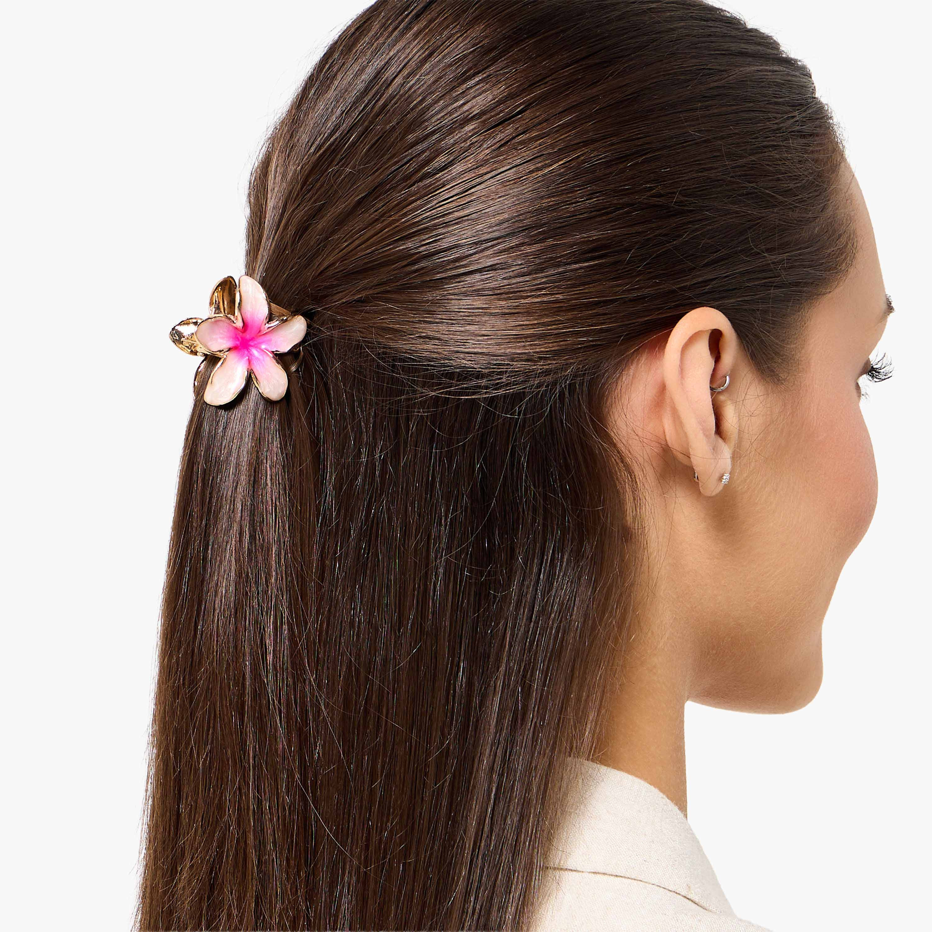طقم مشابك شعر زهرية 3 قطع بطلاء مينا-women-hairaccessories-clamps-image-2