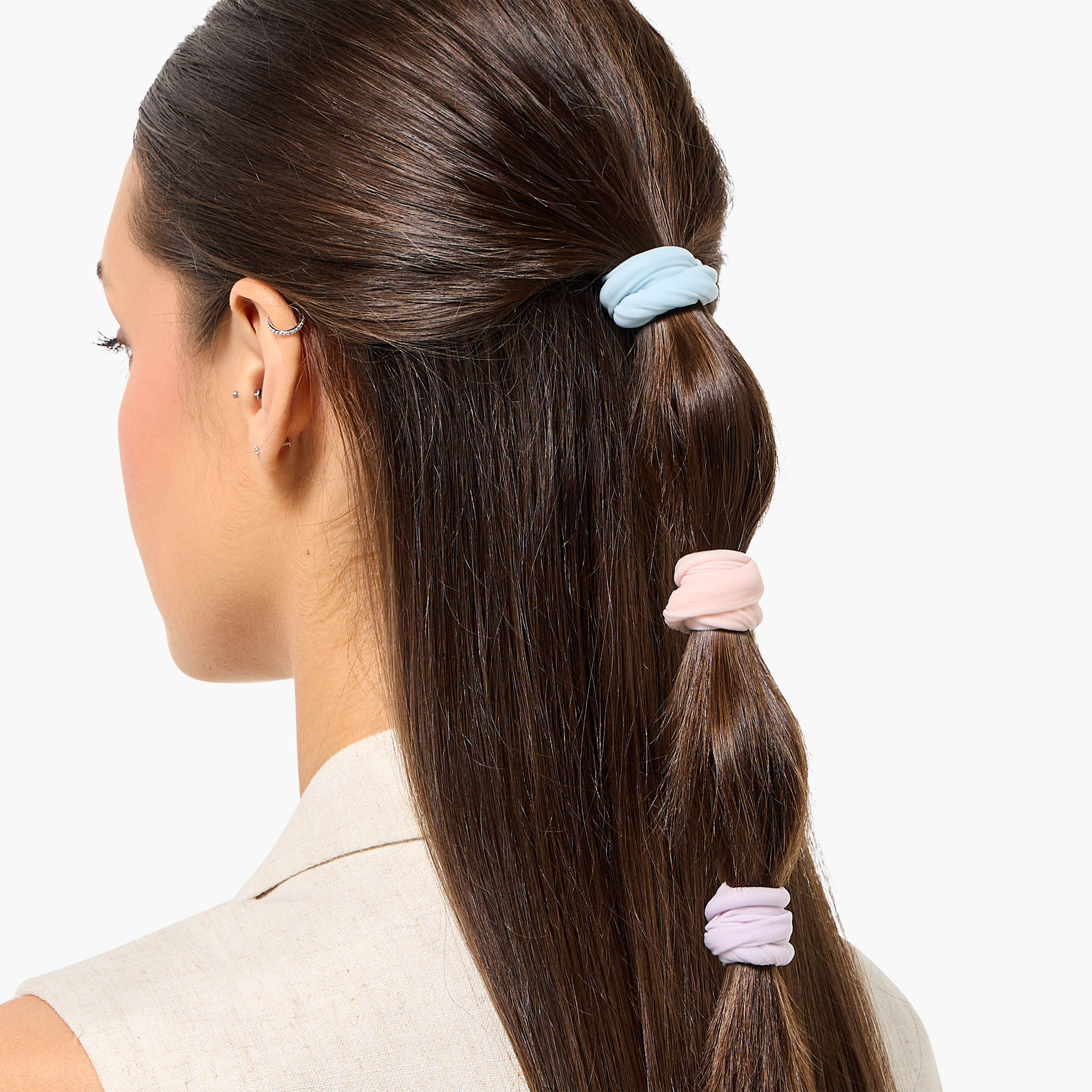 Pack of 9 Elastane Hair Tie-women-hairaccessories-bands-image-3