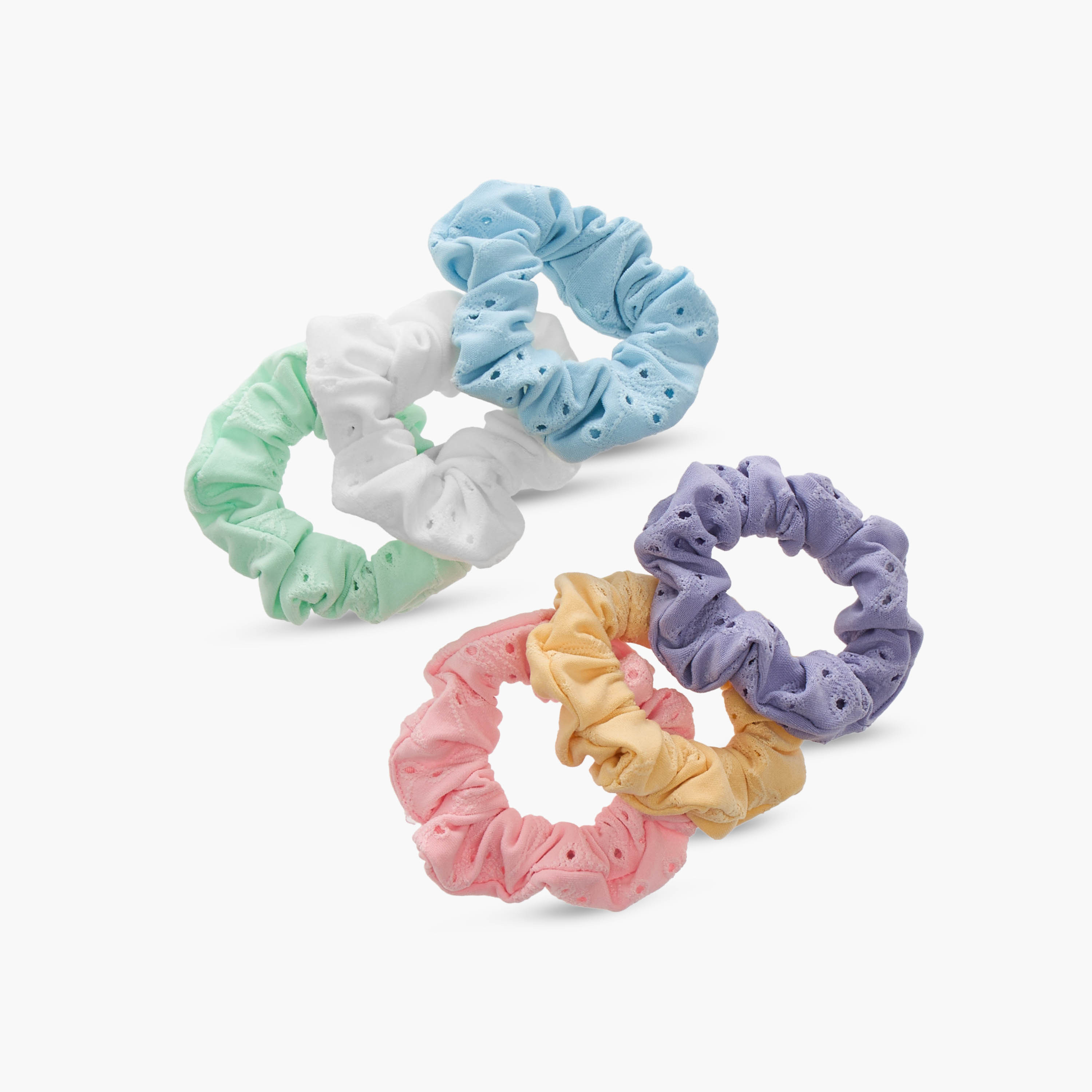 Pack of 6 Hair Scrunchie-women-hairaccessories-scrunchies-image-3