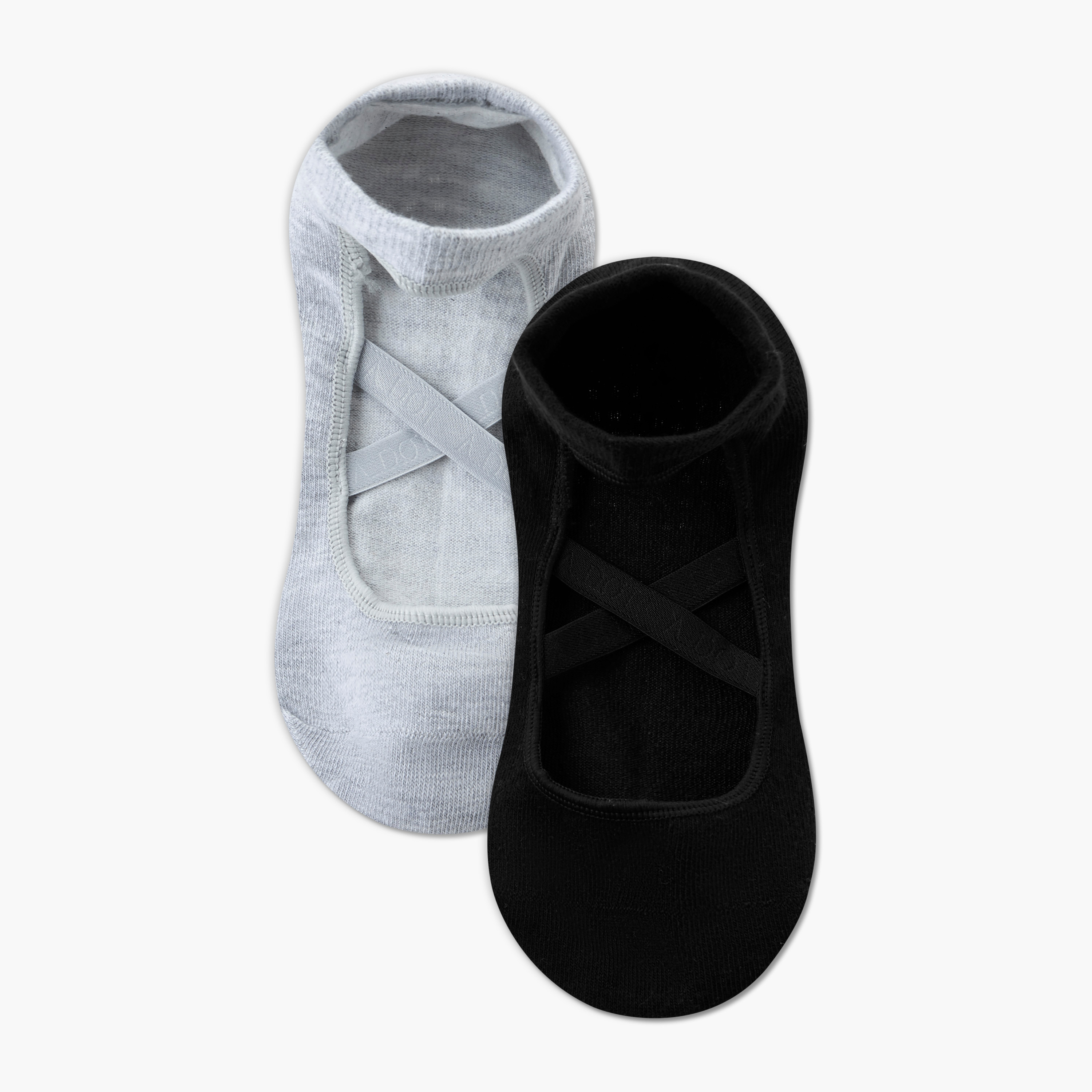 طقم جوارب يوغا قطن قصيرة من زوجين-women-socksandstockings-image-1