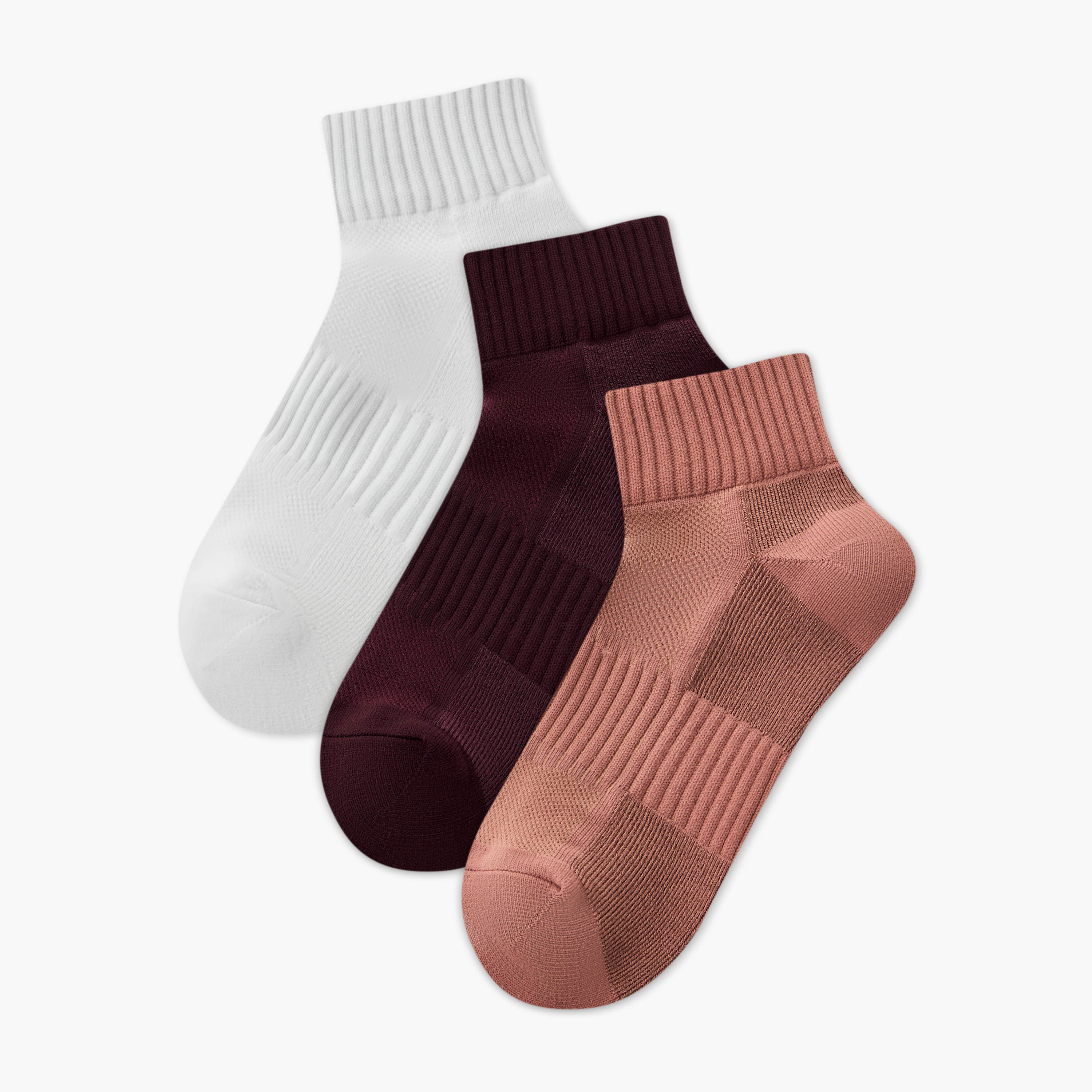 طقم جوارب رياضية 3 أزواج بطول الكاحل-women-socksandstockings-image-1