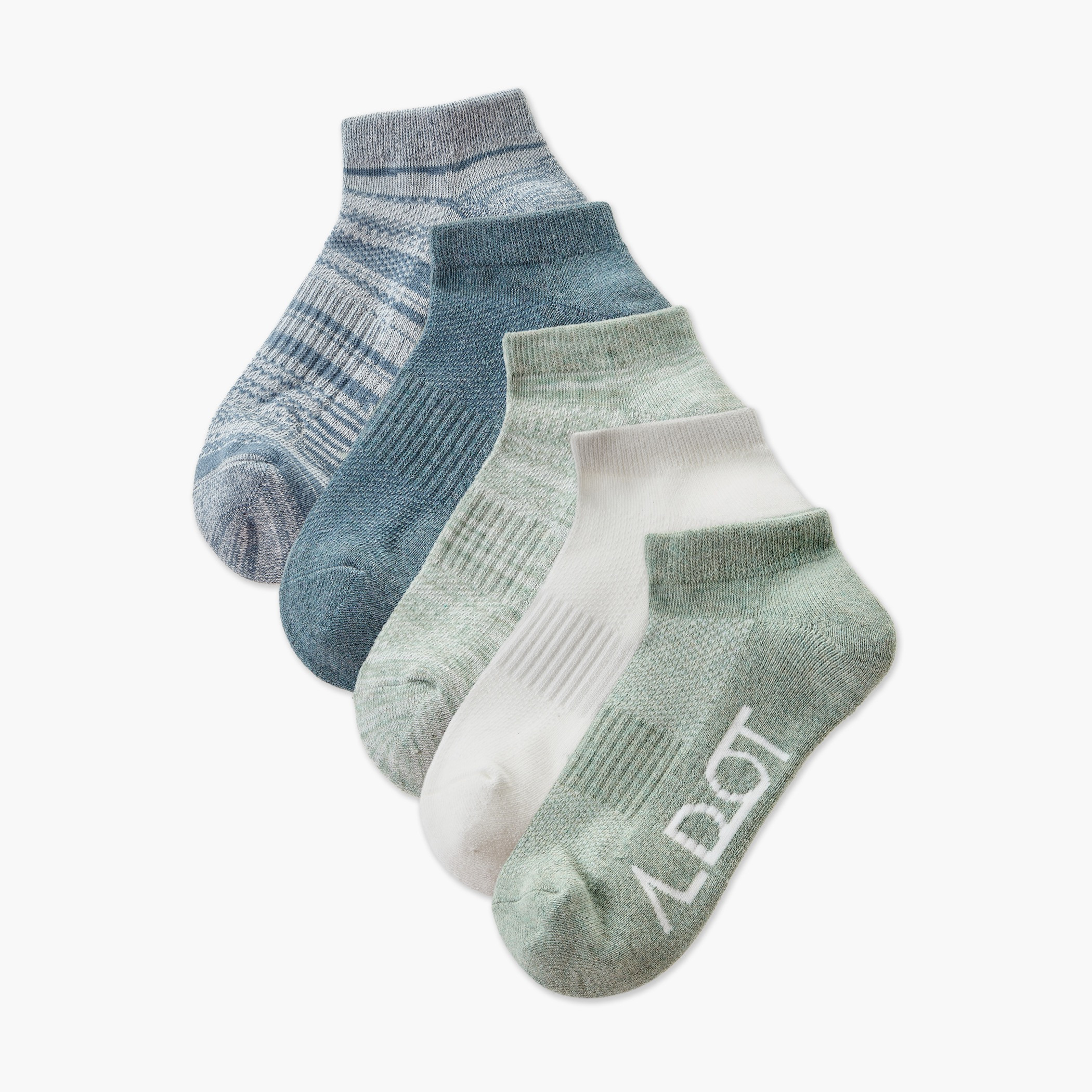 طقم جوارب كاحل رياضية قطن 5 أزواج-women-socksandstockings-image-1