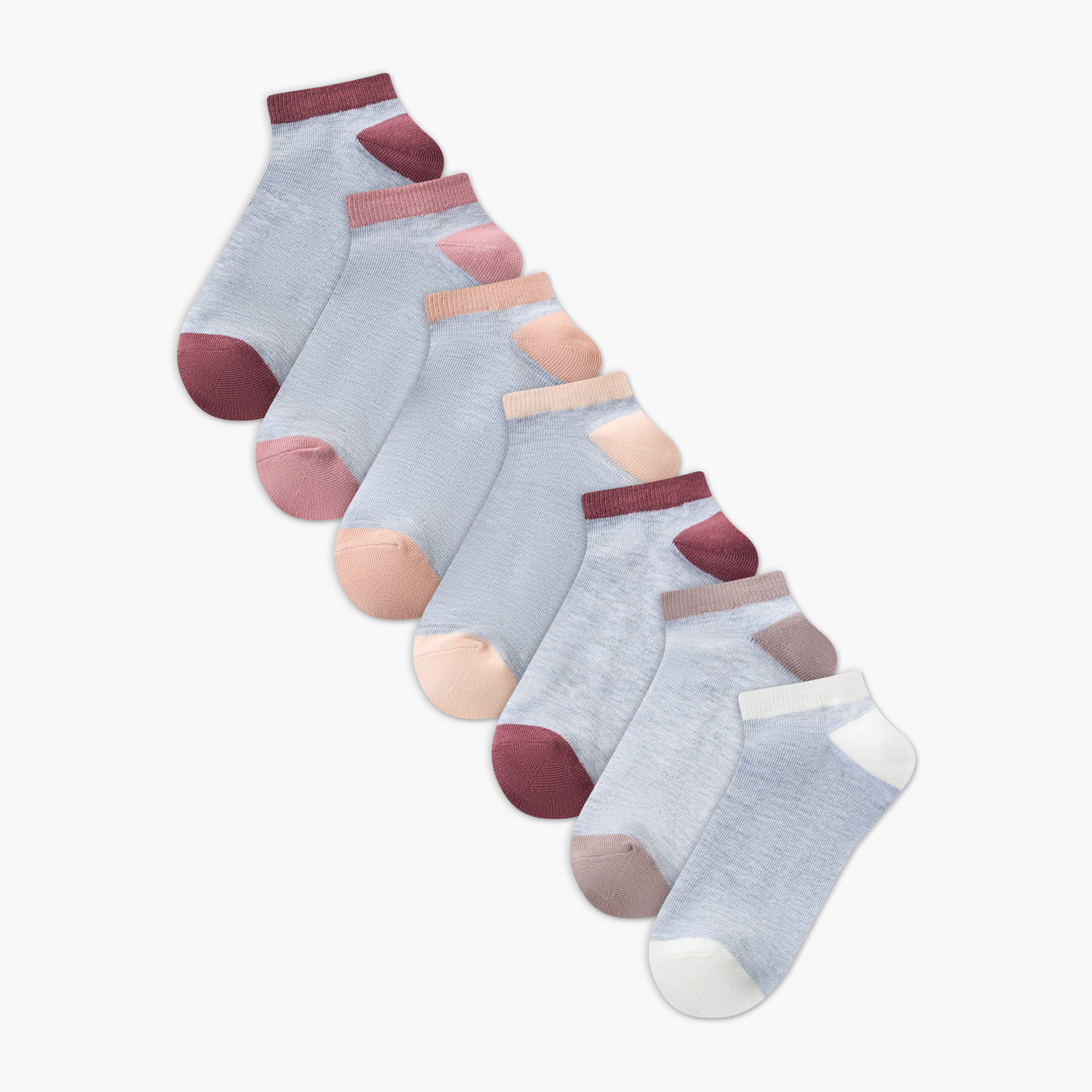 Pack of 7 Trainer Cotton Socks-women-socksandstockings-image-1