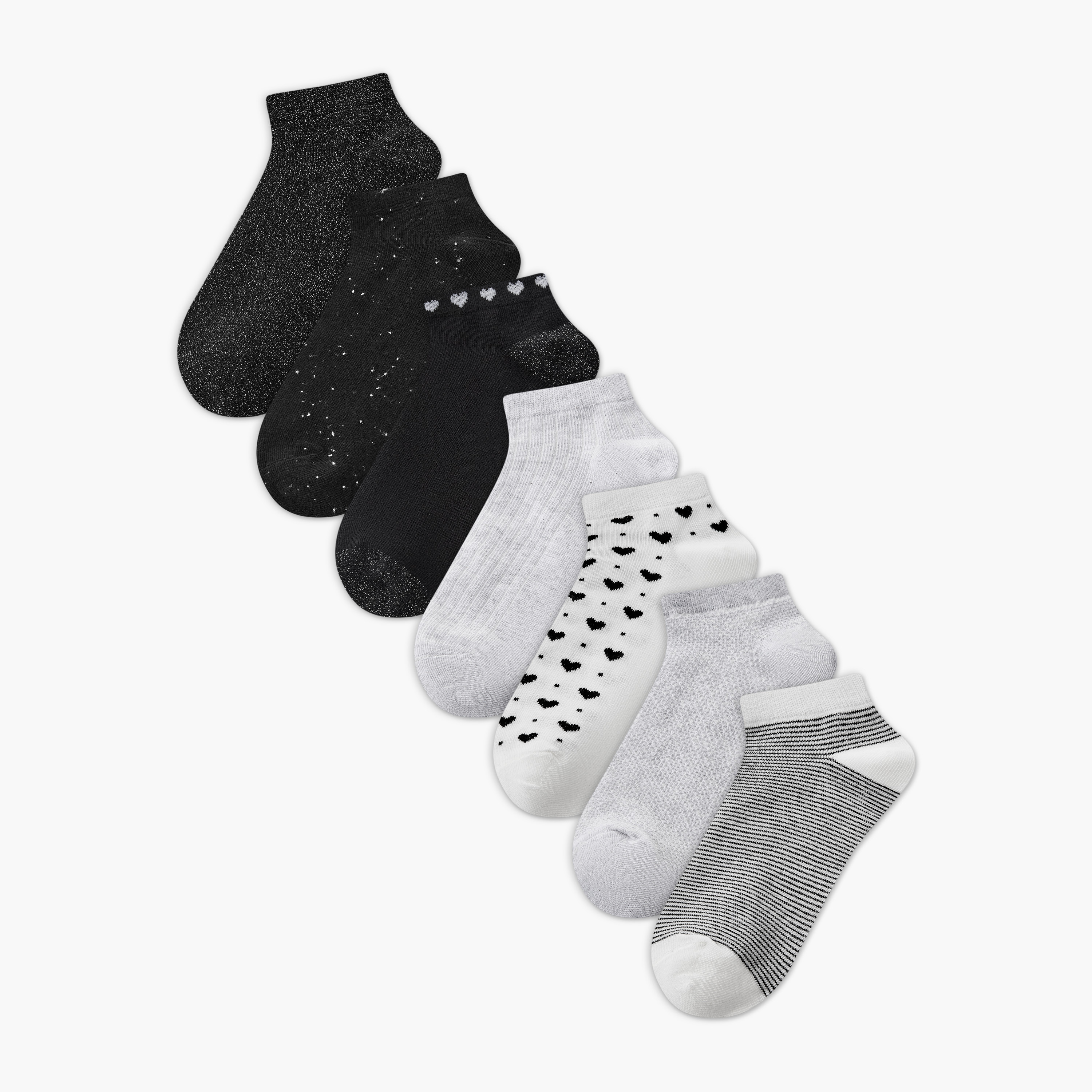 Pack of 7 Trainer Cotton Socks-women-socksandstockings-image-1