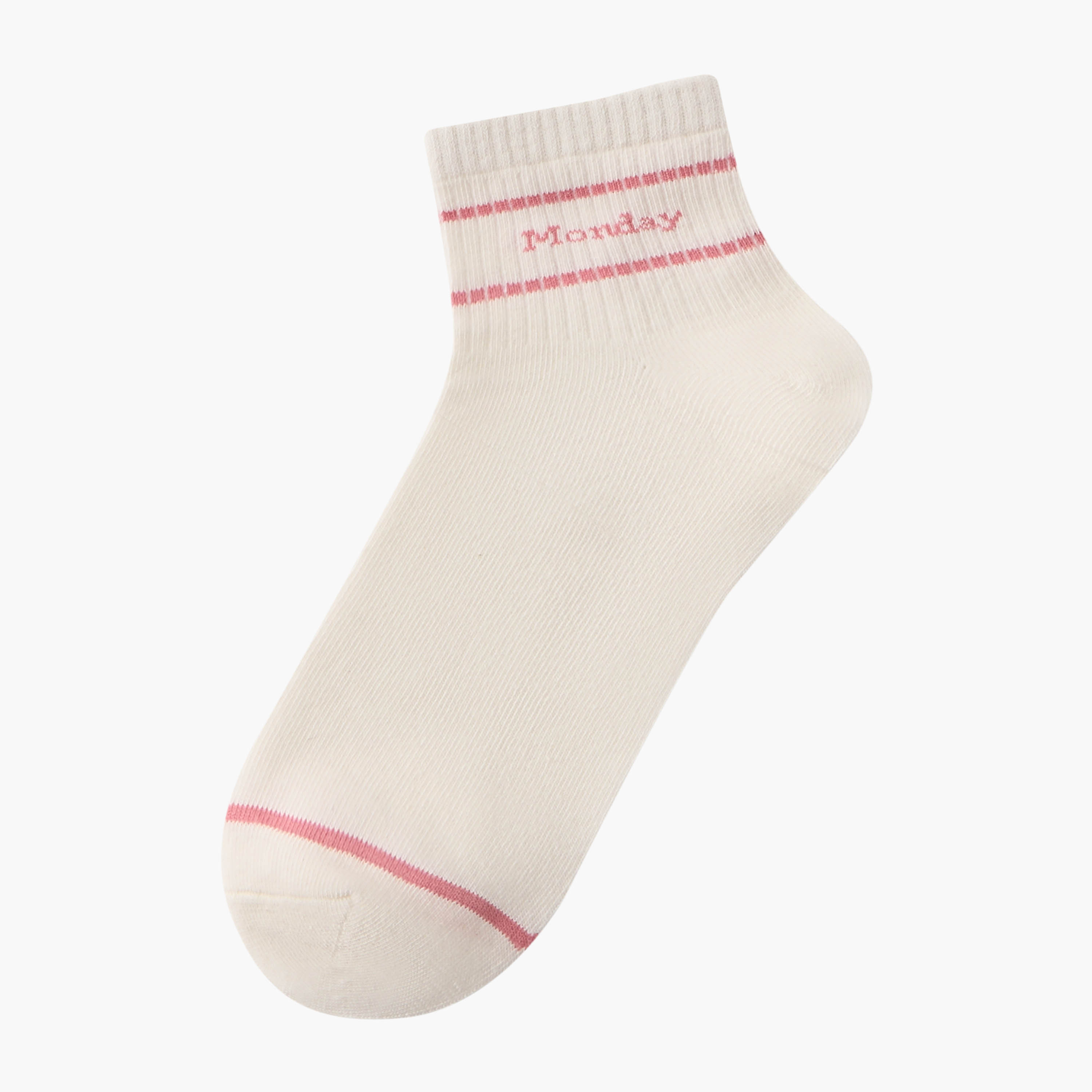 Pack of 7 Crew Length Cotton Socks-women-socksandstockings-image-2