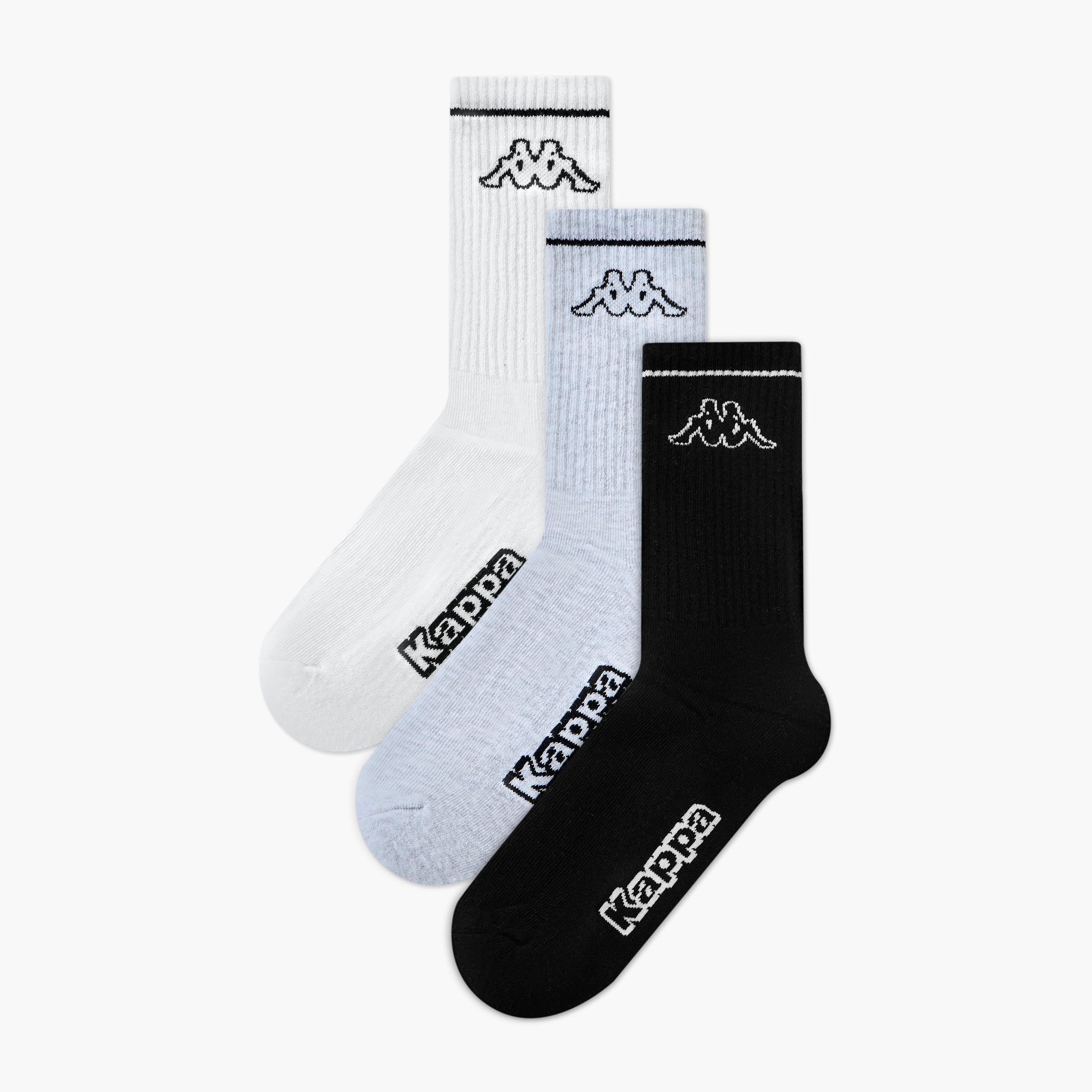 عبوة جوارب قطن 3 أزواج بطول ربلة الساق من كابا-women-socksandstockings-image-1
