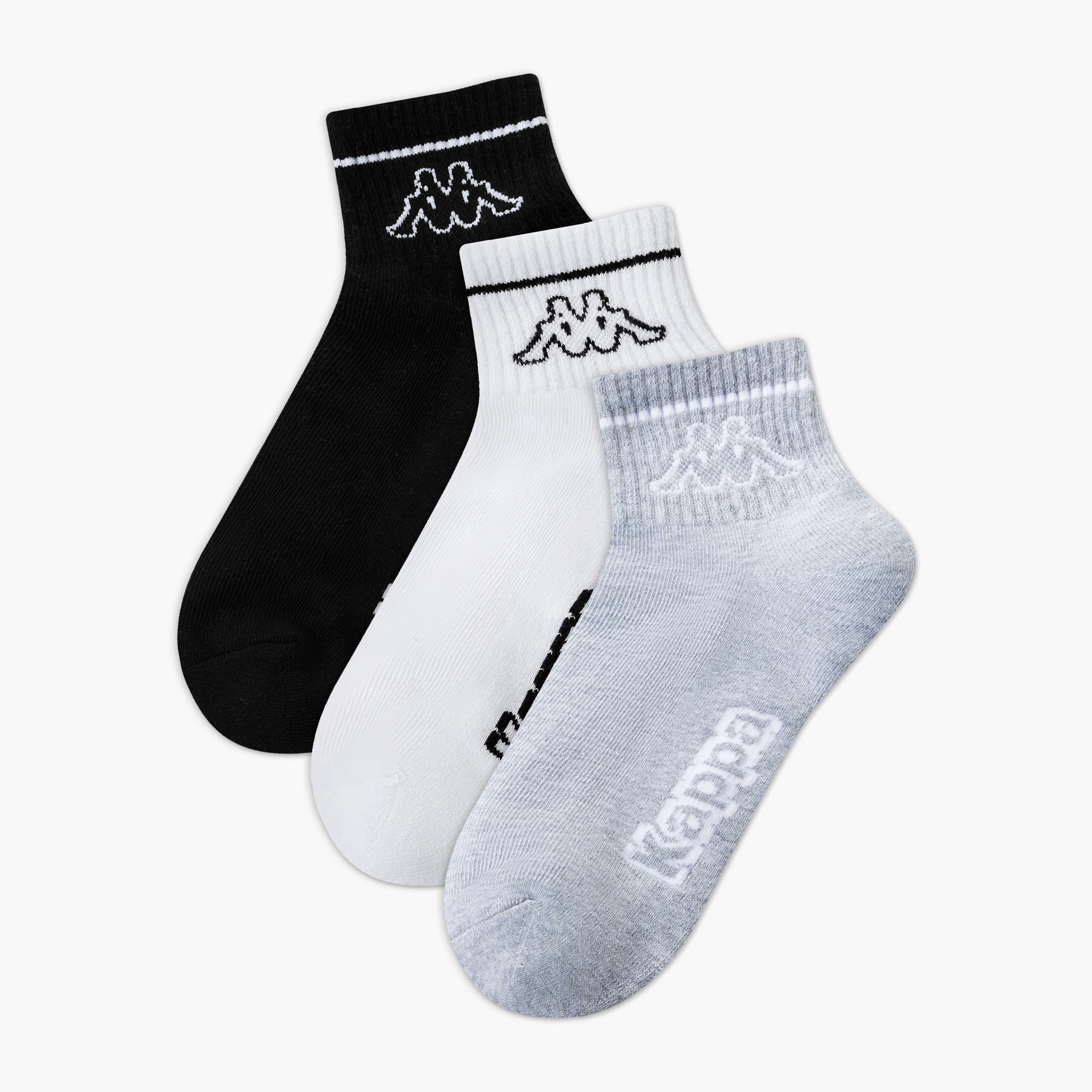 Kappa Pack of 3 Ankle Length Cotton Socks-women-socksandstockings-image-1
