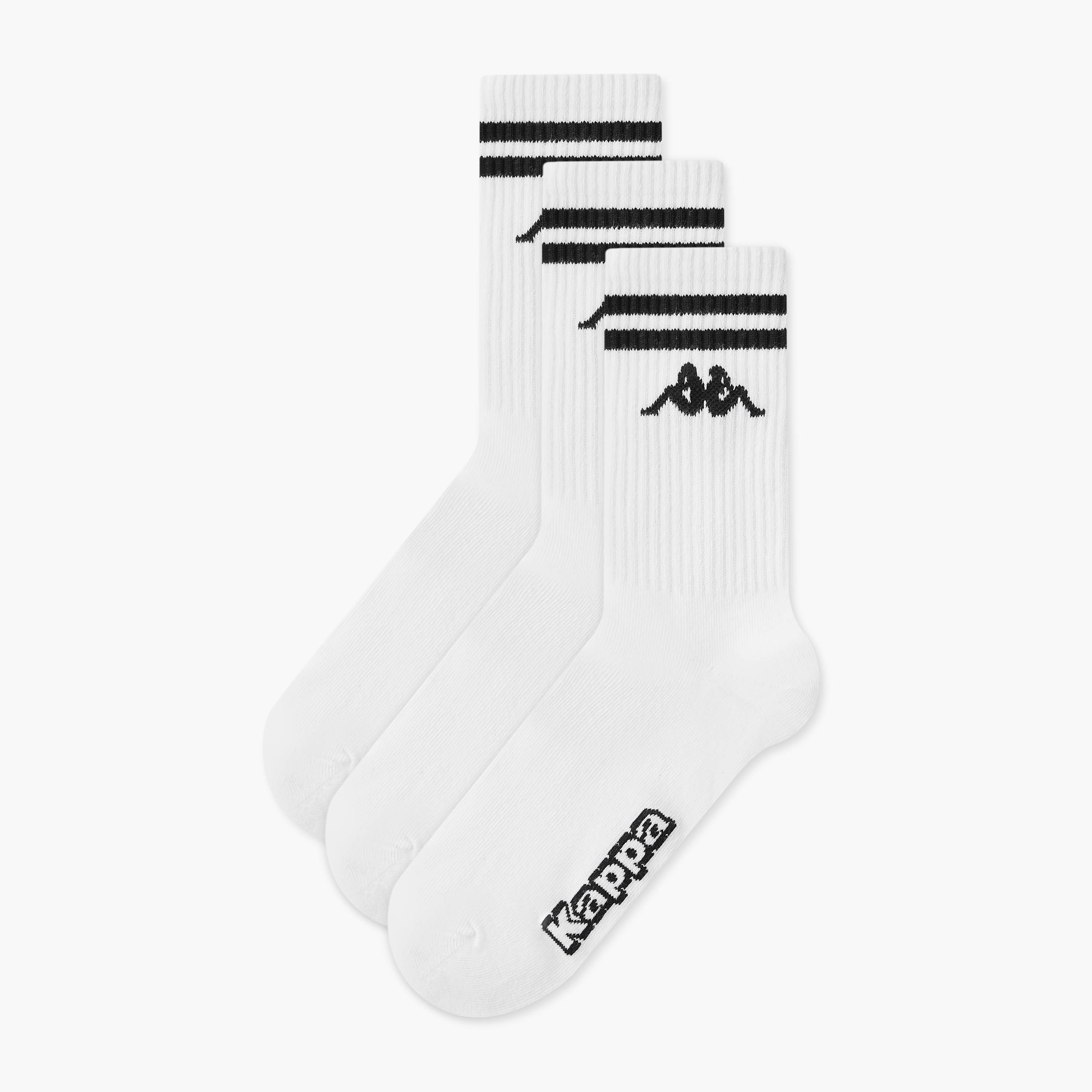 Kappa Pack of 3 Crew Length Cotton Socks-women-socksandstockings-image-1