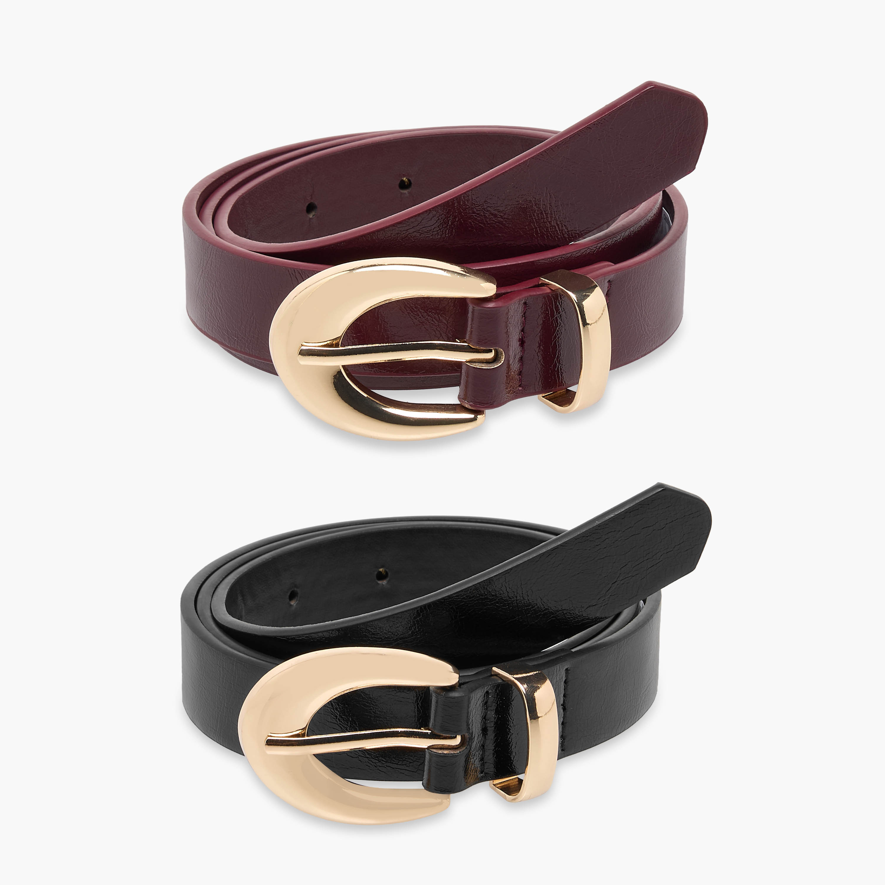 Set of 2 - Belt with Pin Buckle Closure-women-clothingaccessories-belts-image-1