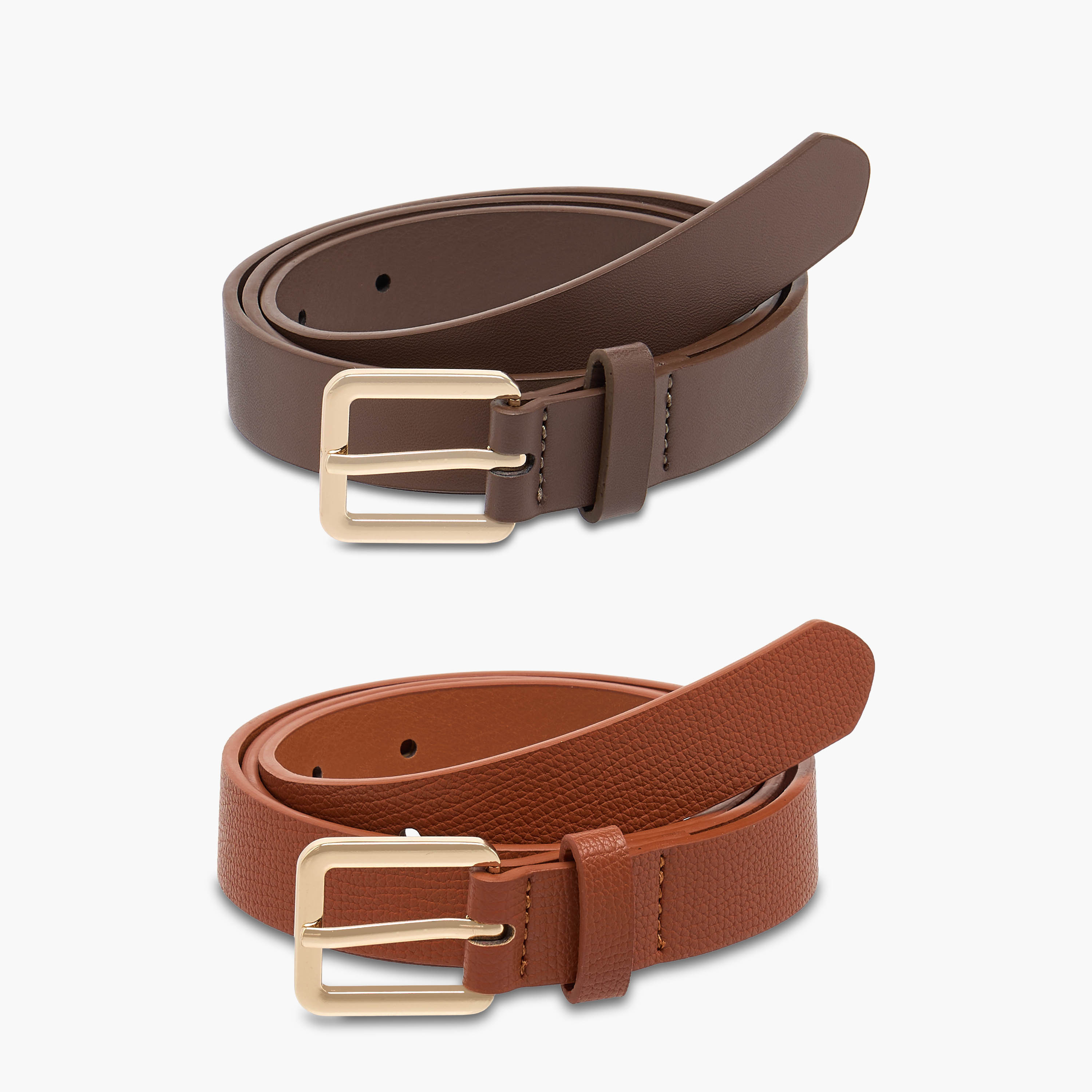 Set of 2 - Belt with Pin Buckle Closure-women-clothingaccessories-belts-image-1